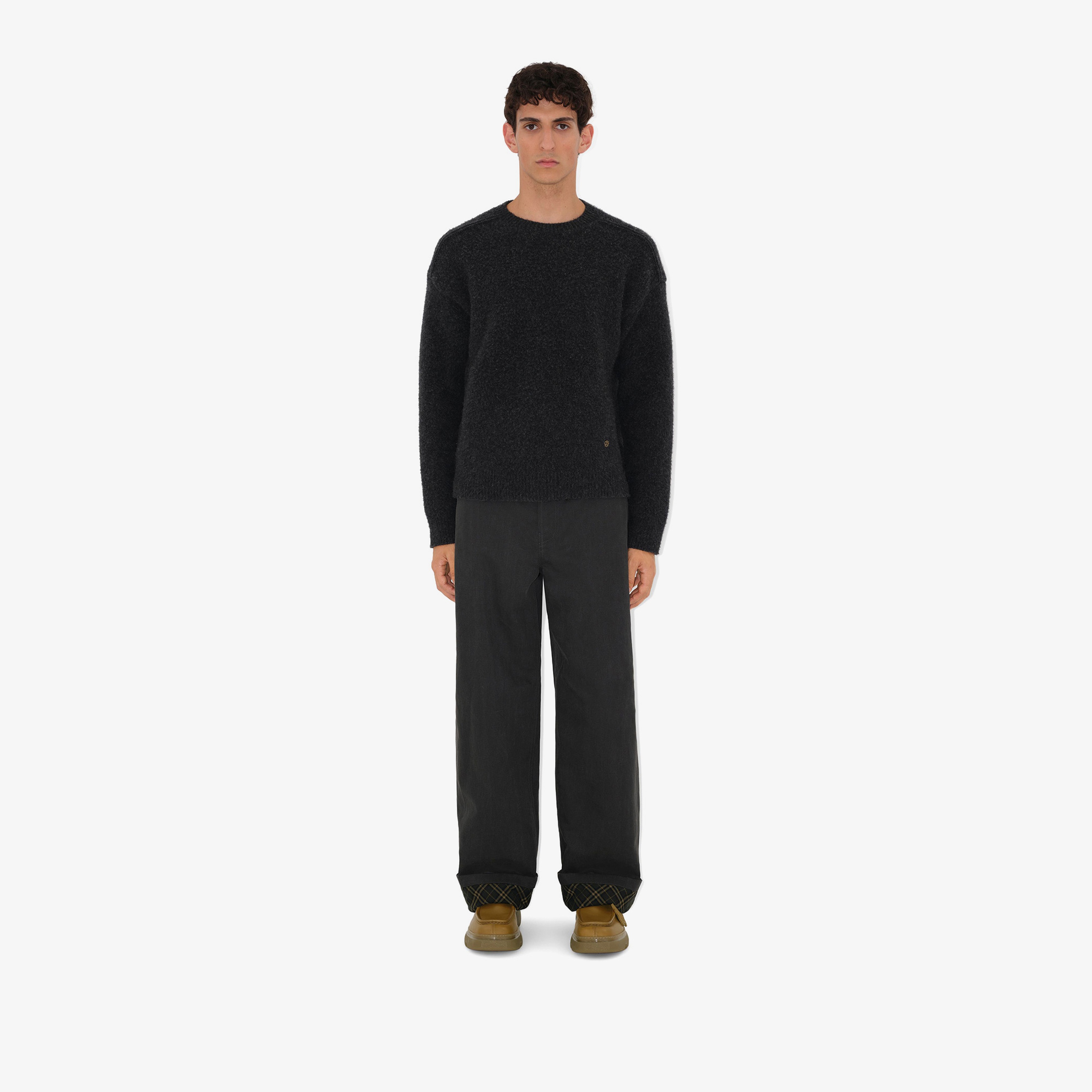 Burberry Erkek Siyah Pantolon