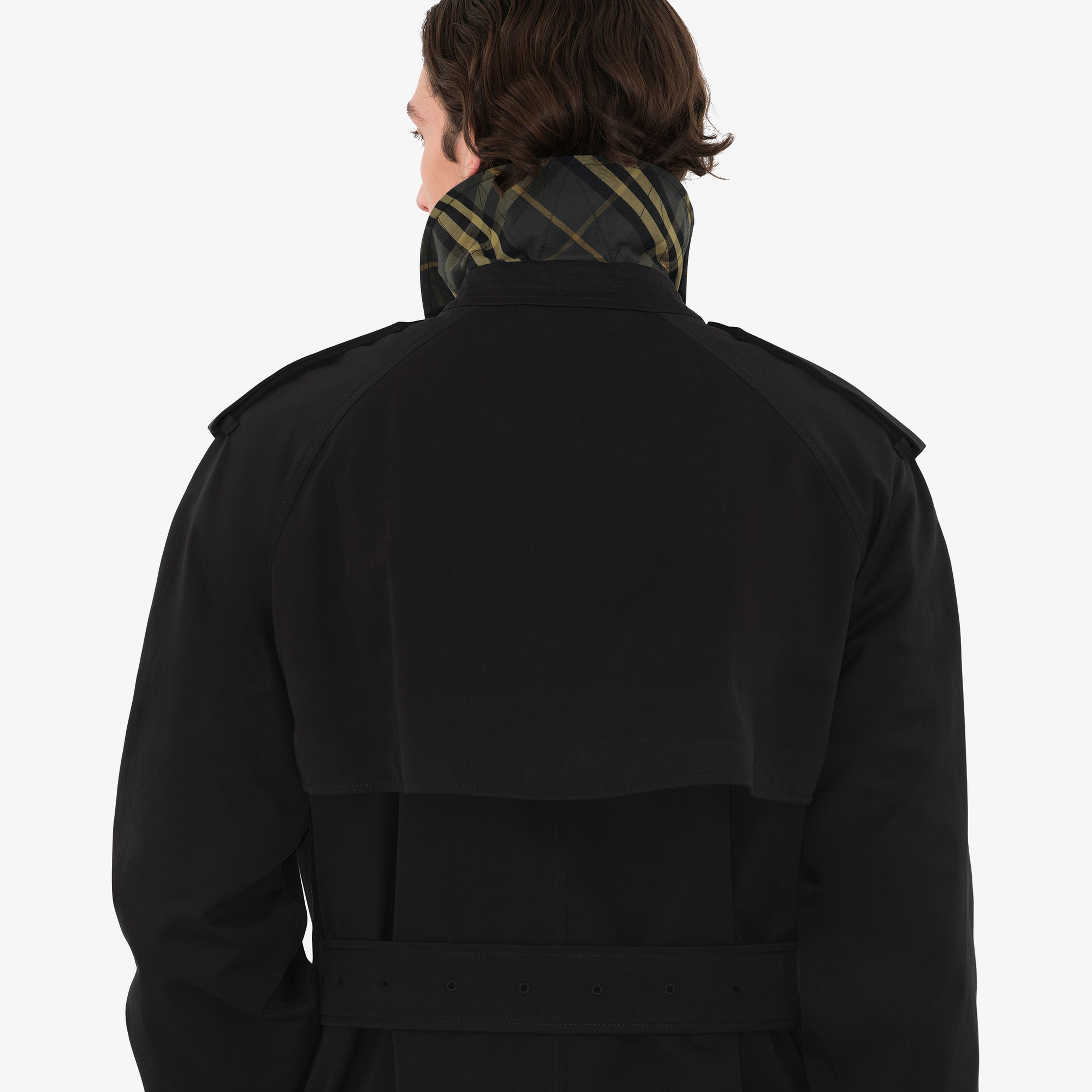 Burberry Erkek Siyah Pardesu