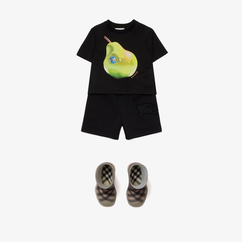 Burberry Çocuk Siyah Şort