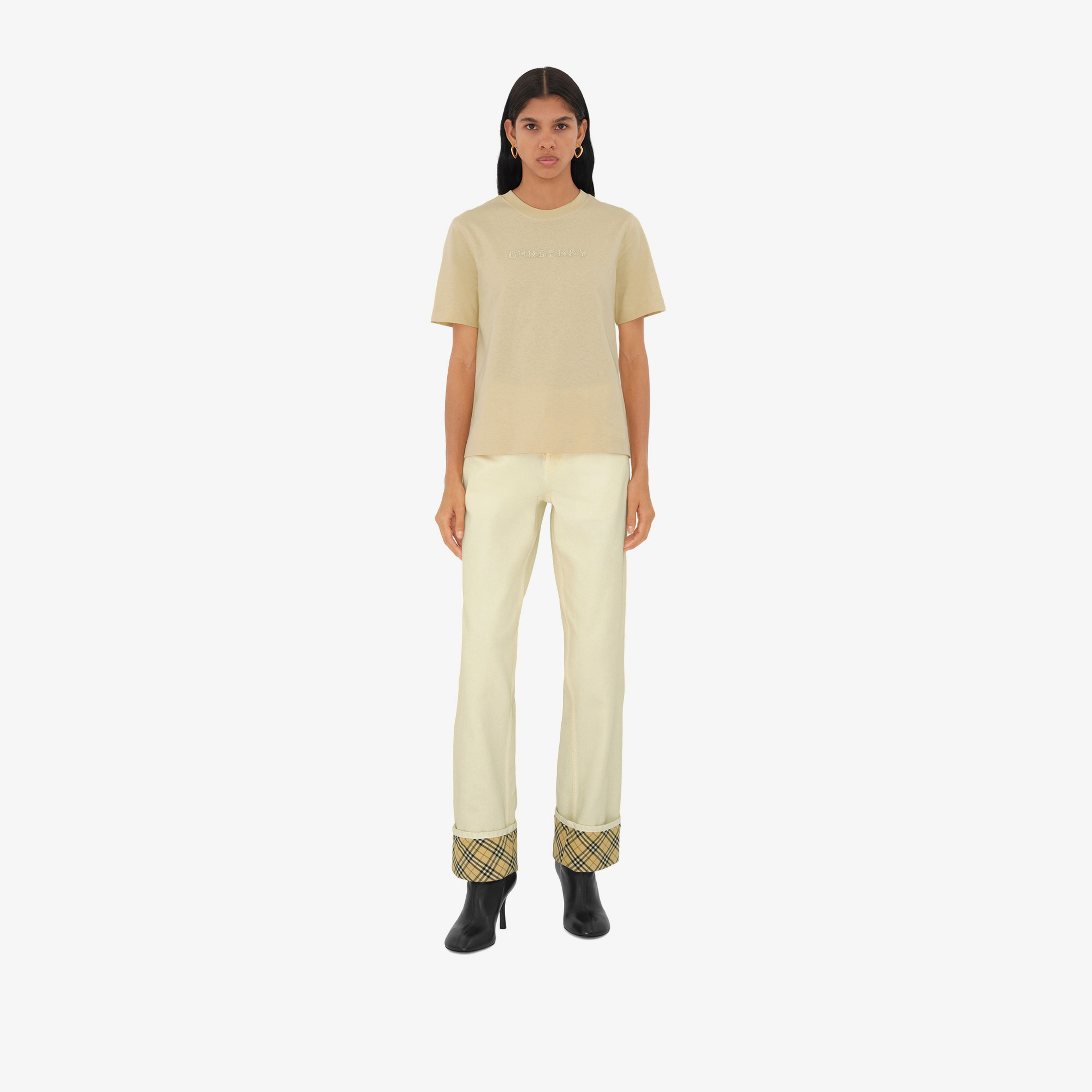 Burberry Kadın Beyaz T-Shirt