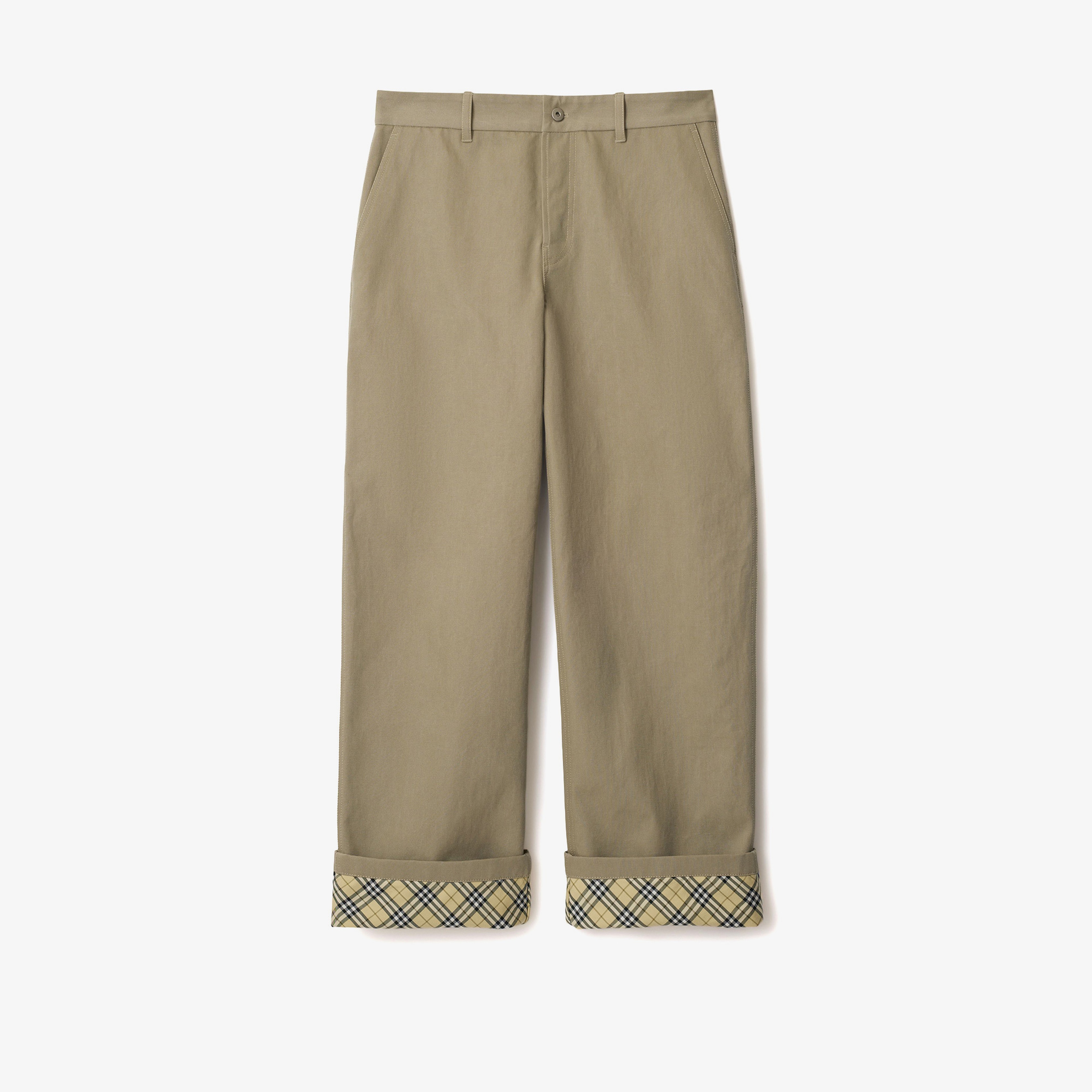 Burberry Erkek Beyaz Pantolon