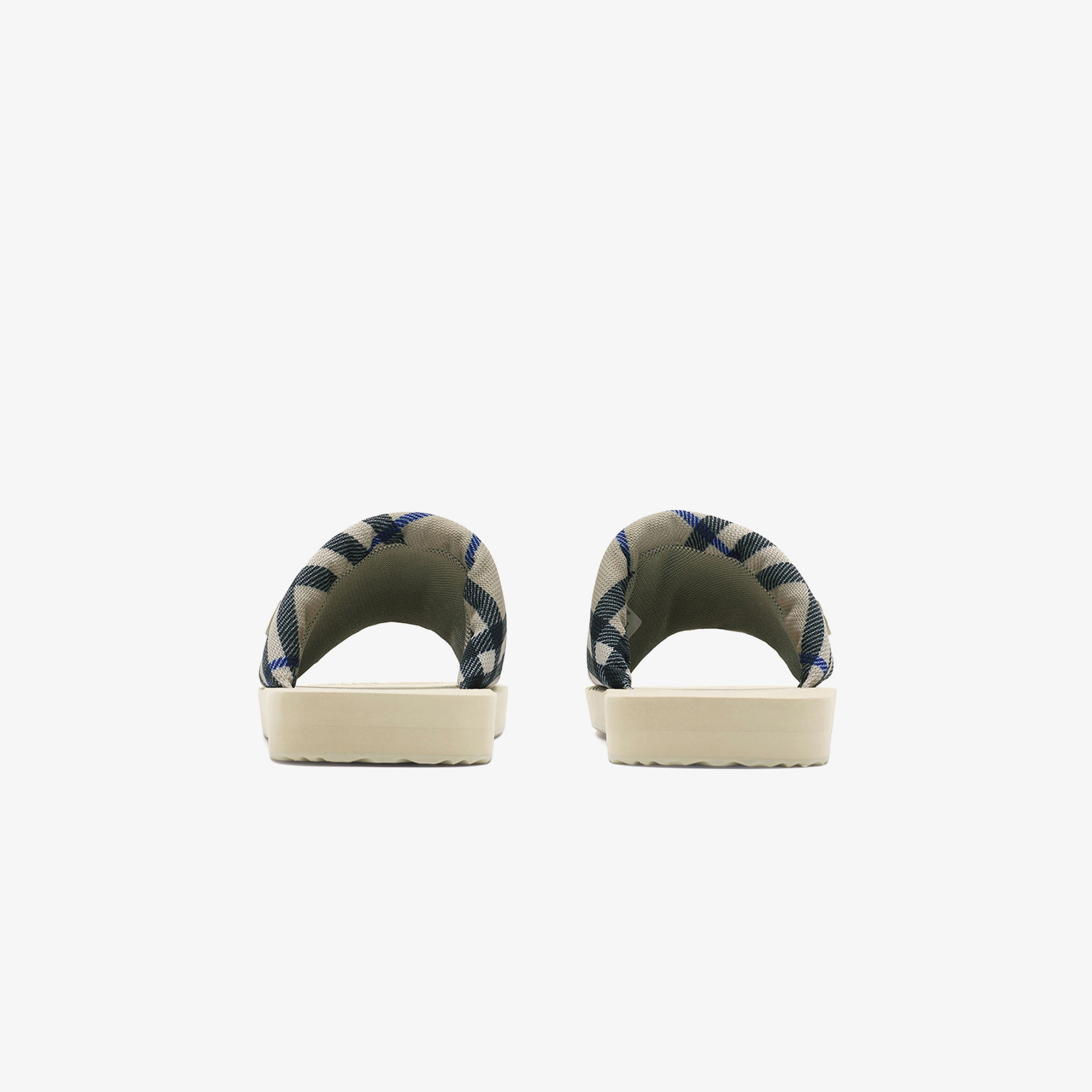 Burberry Trek Slides Erkek Krem Terlik
