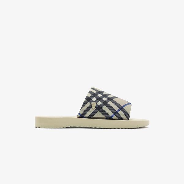 Burberry Trek Slides Erkek Krem Terlik
