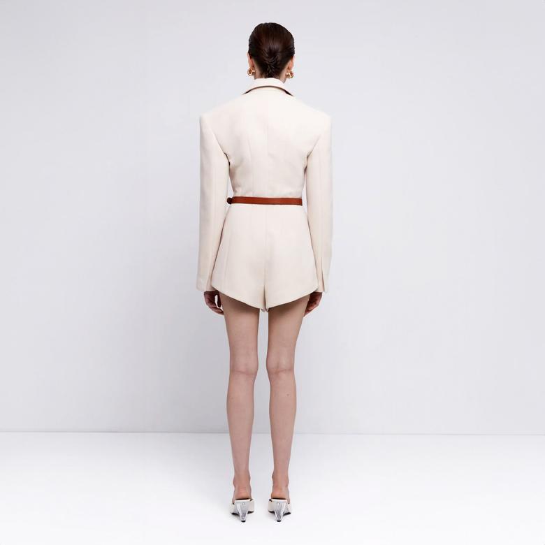 Fabby Kadın Krem Tulum