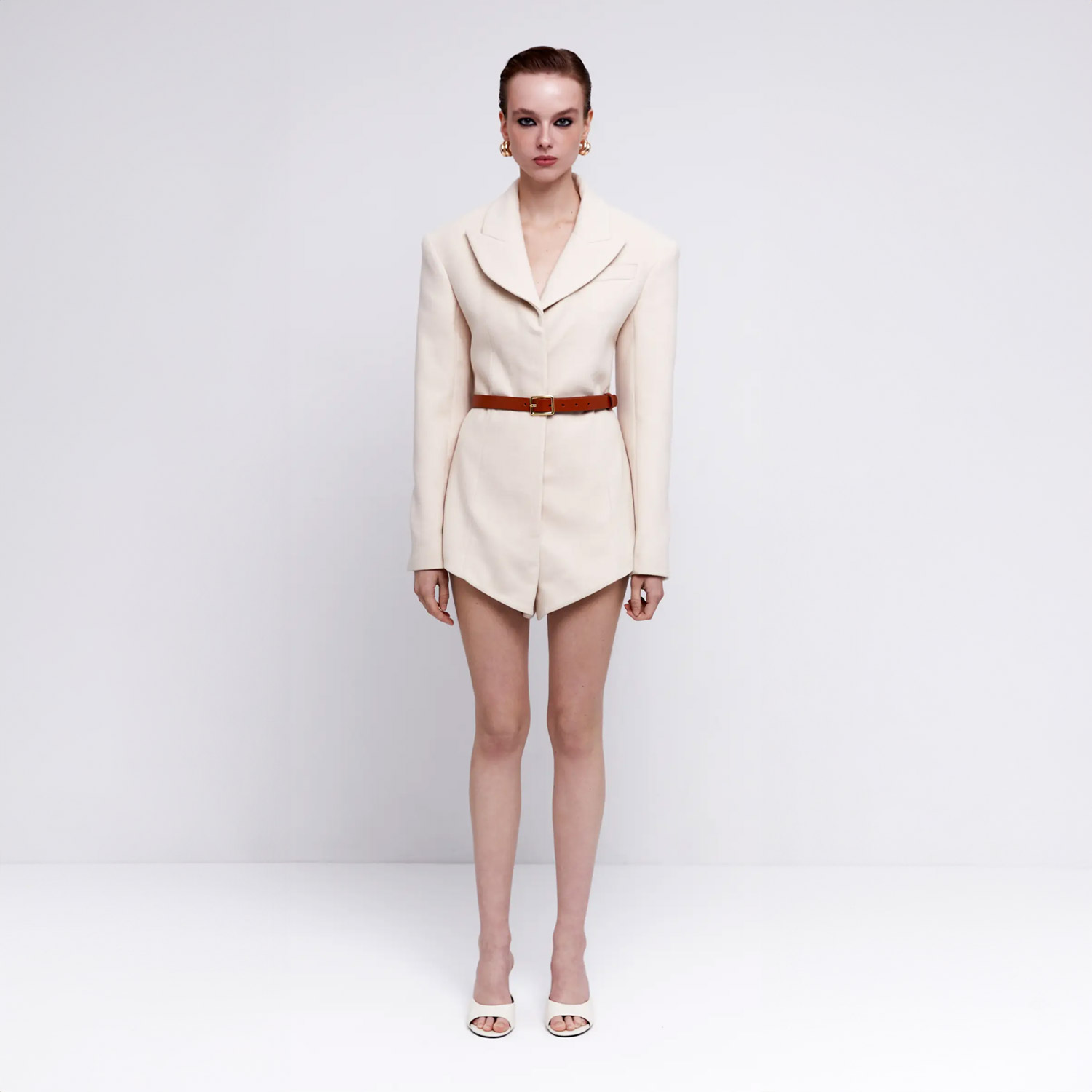 Fabby Kadın Krem Tulum