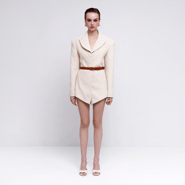 Fabby Kadın Krem Tulum