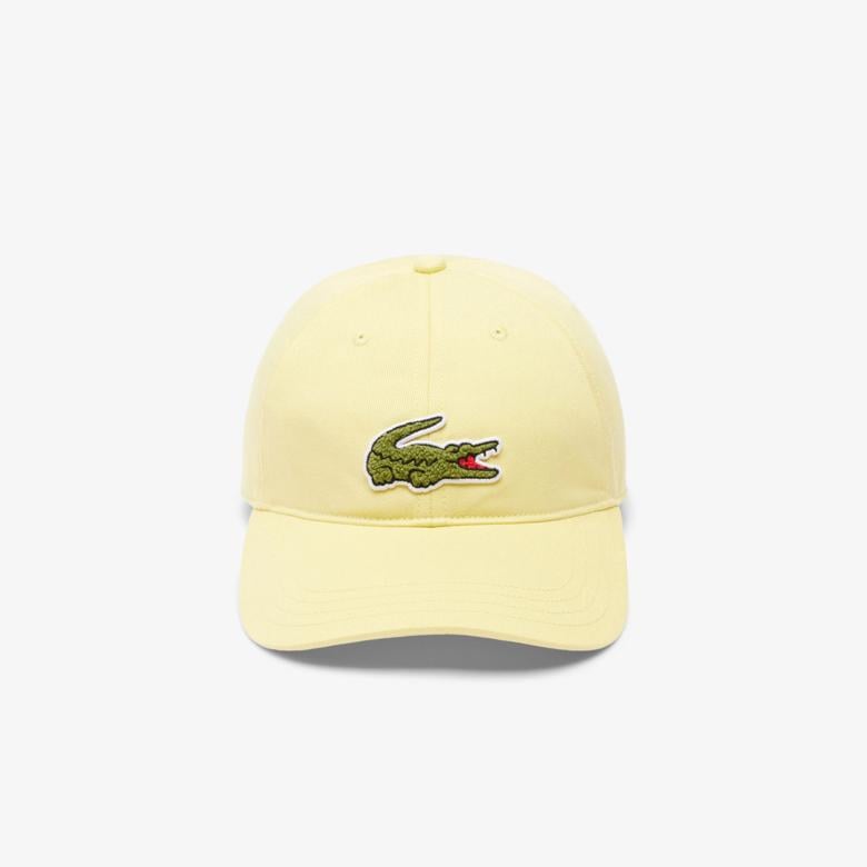 Unisex Baskılı Sarı Şapka