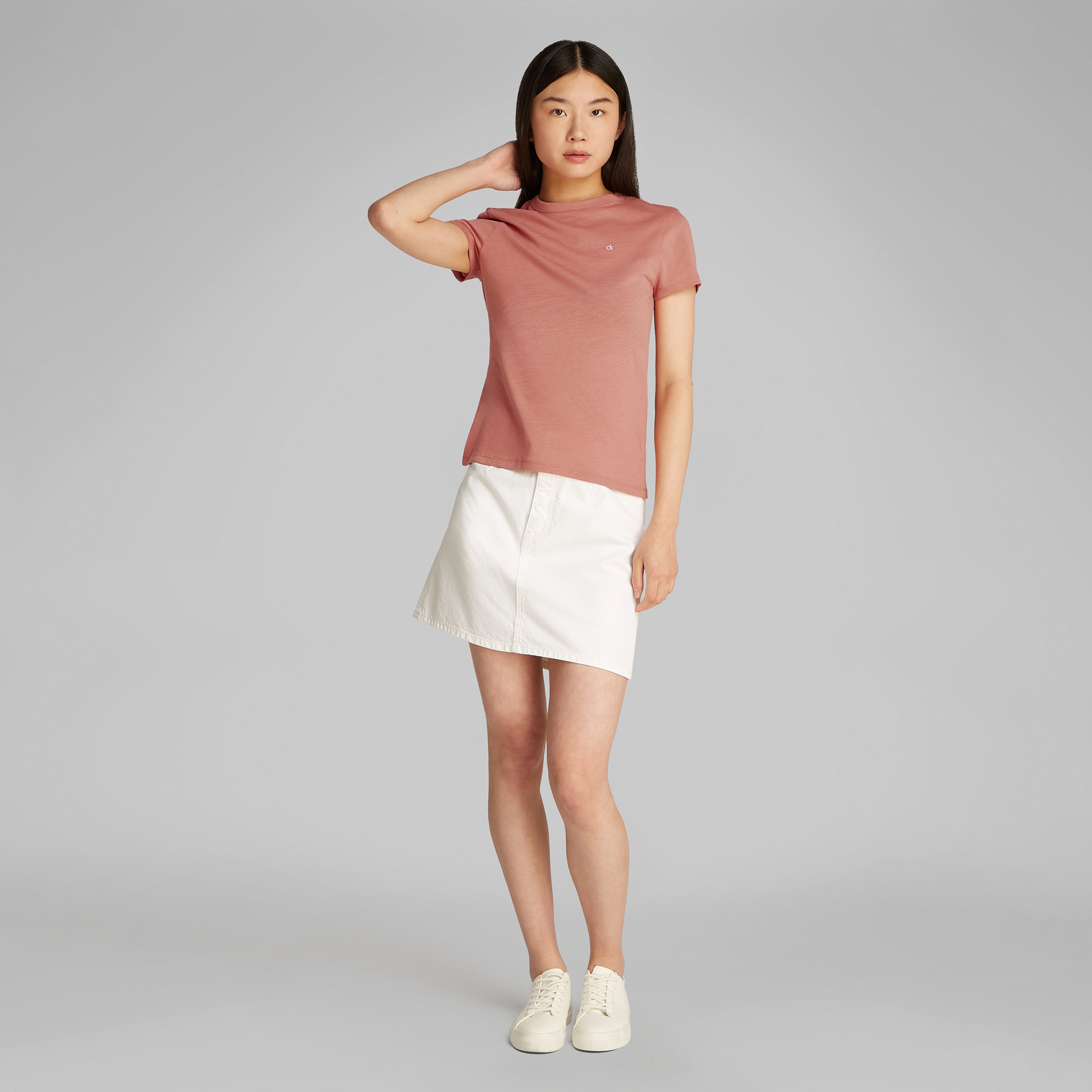 Calvin Klein Kadın Kahverengi T-Shirt