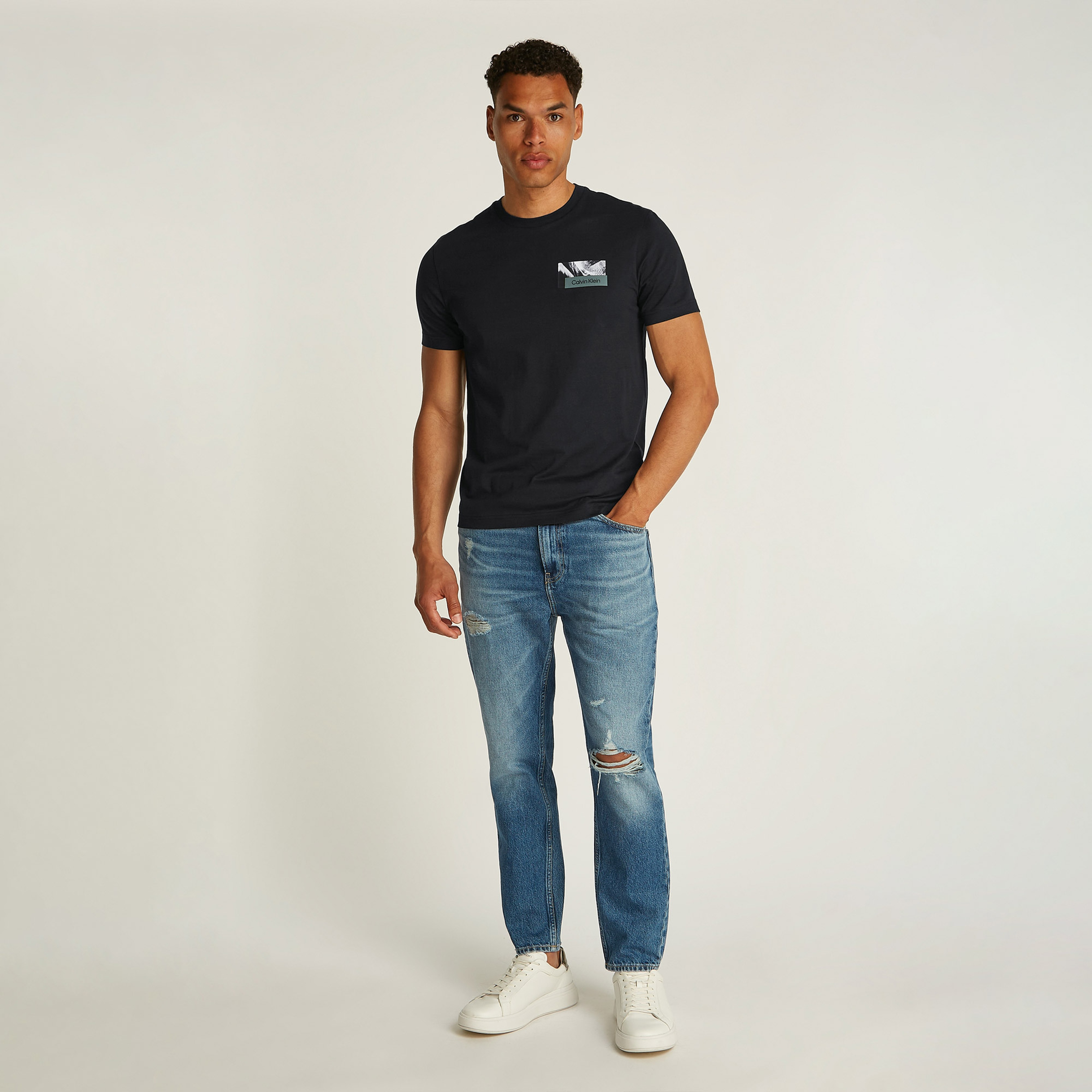 Calvin Klein Ba Logo Graphic Erkek Siyah T-Shirt