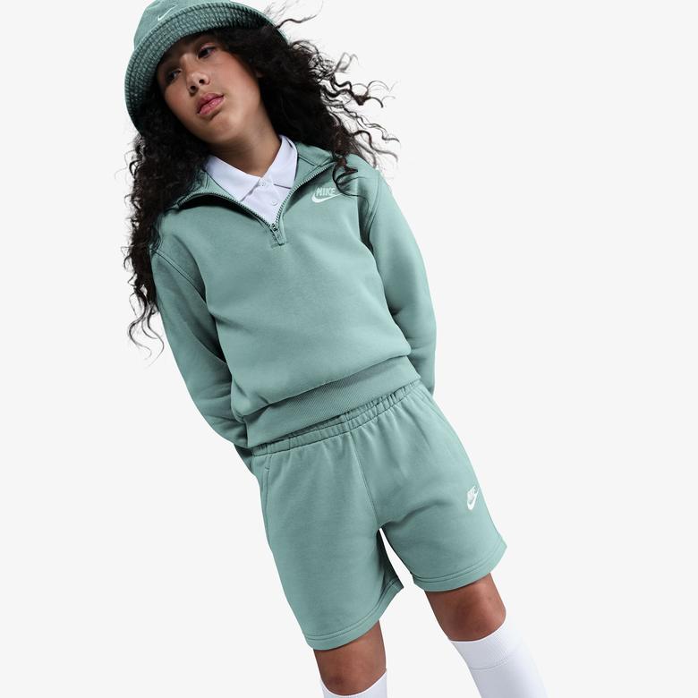 Nike Sportswear Club French Terry 13 cm Çocuk Yeşil Şort