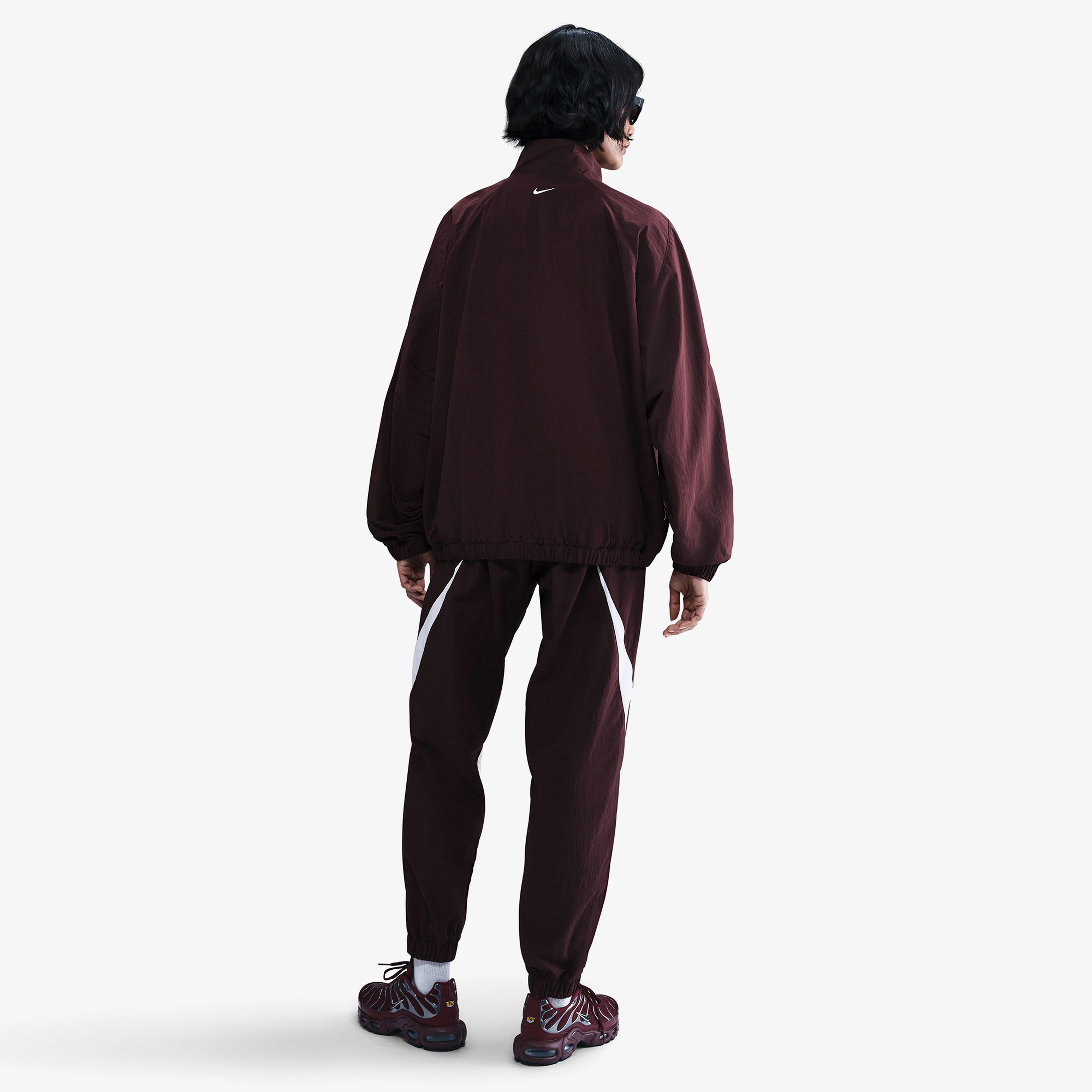 Nike Sportswear Logo Oversized Kadın Beyaz Ceket