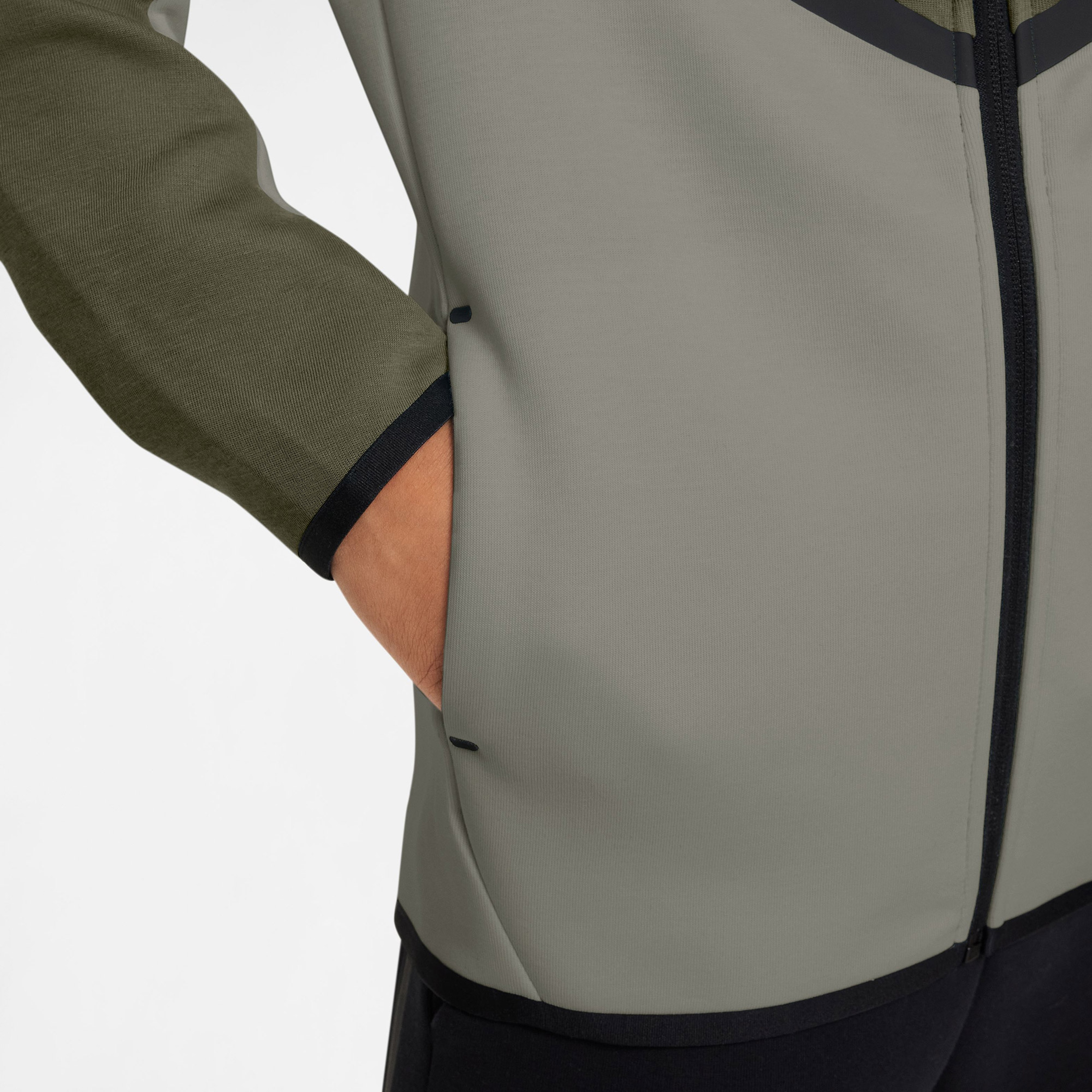 Nike Sportswear Tech Fleece Full Zip Çocuk Yeşil Sweatshirt