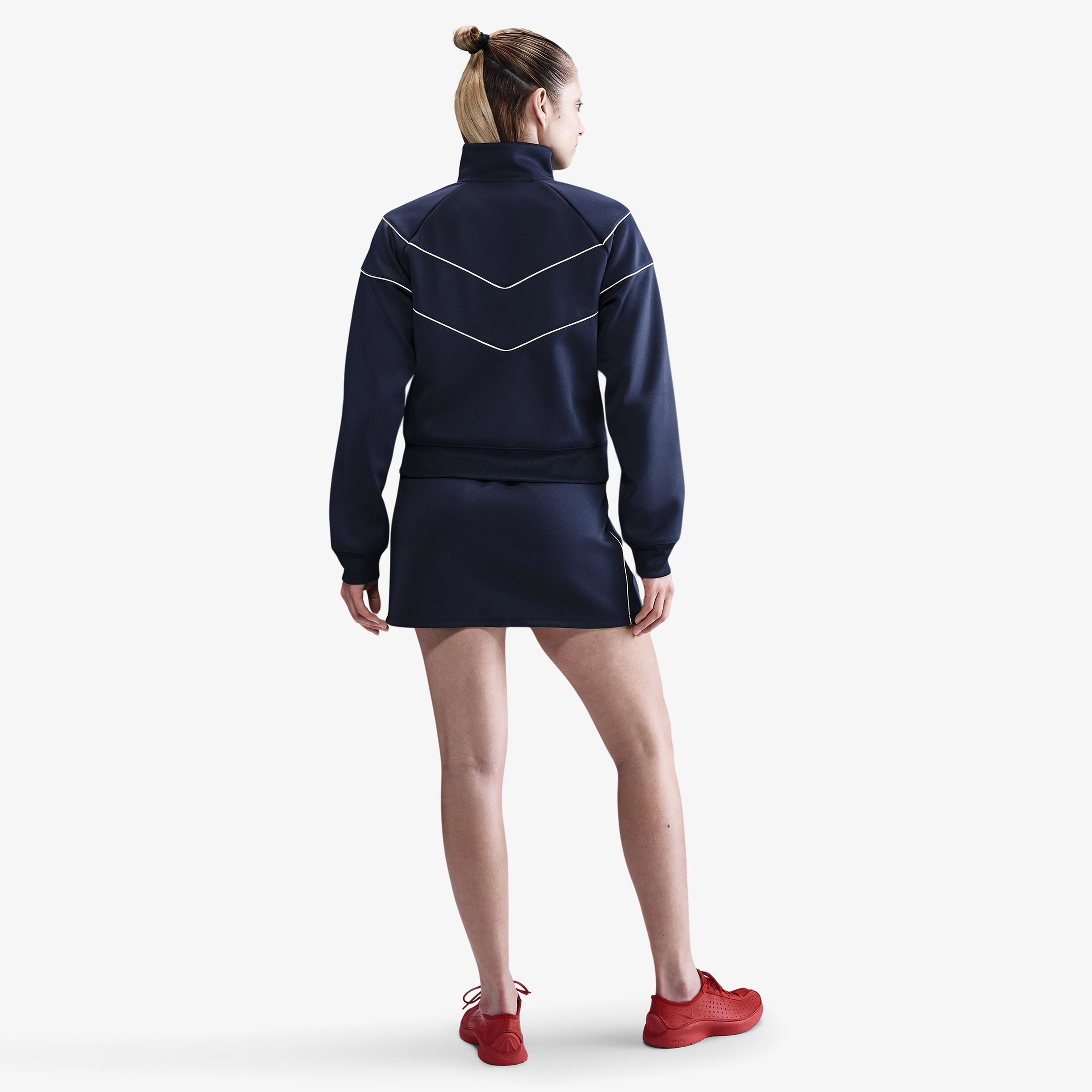 Nike Sportswear Windrunner Poly Knit Kadın Lacivert Ceket