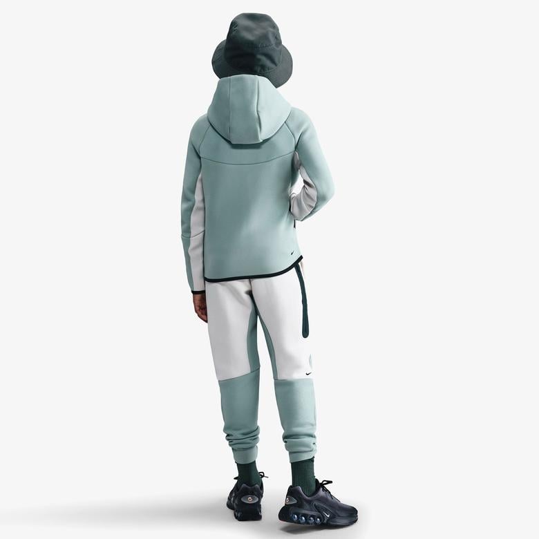 Nike Sportswear Tech Fleece Full Zip Çocuk Yeşil/Beyaz Sweatshirt