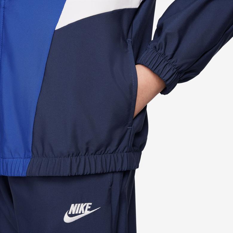 Nike Sportswear Woven Çocuk Lacivert Eşofman Takımı