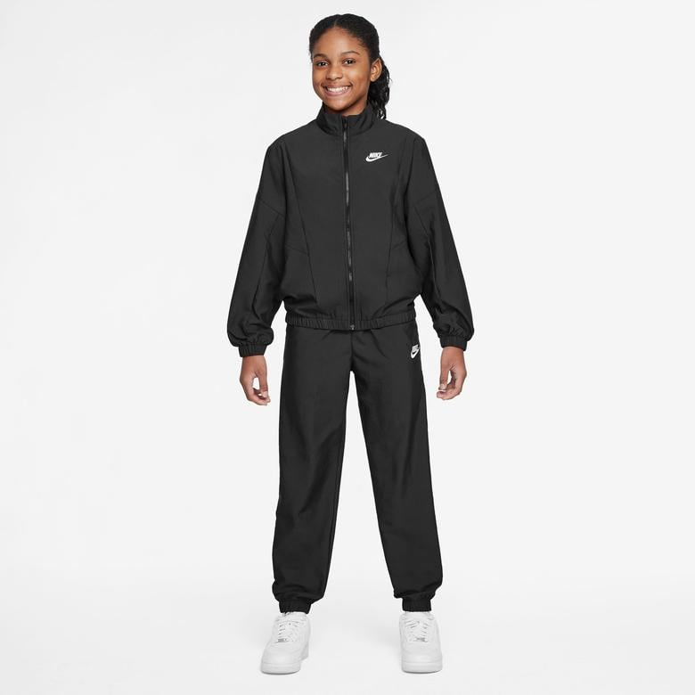 Nike Sportswear Woven Çocuk Siyah Eşofman Takımı