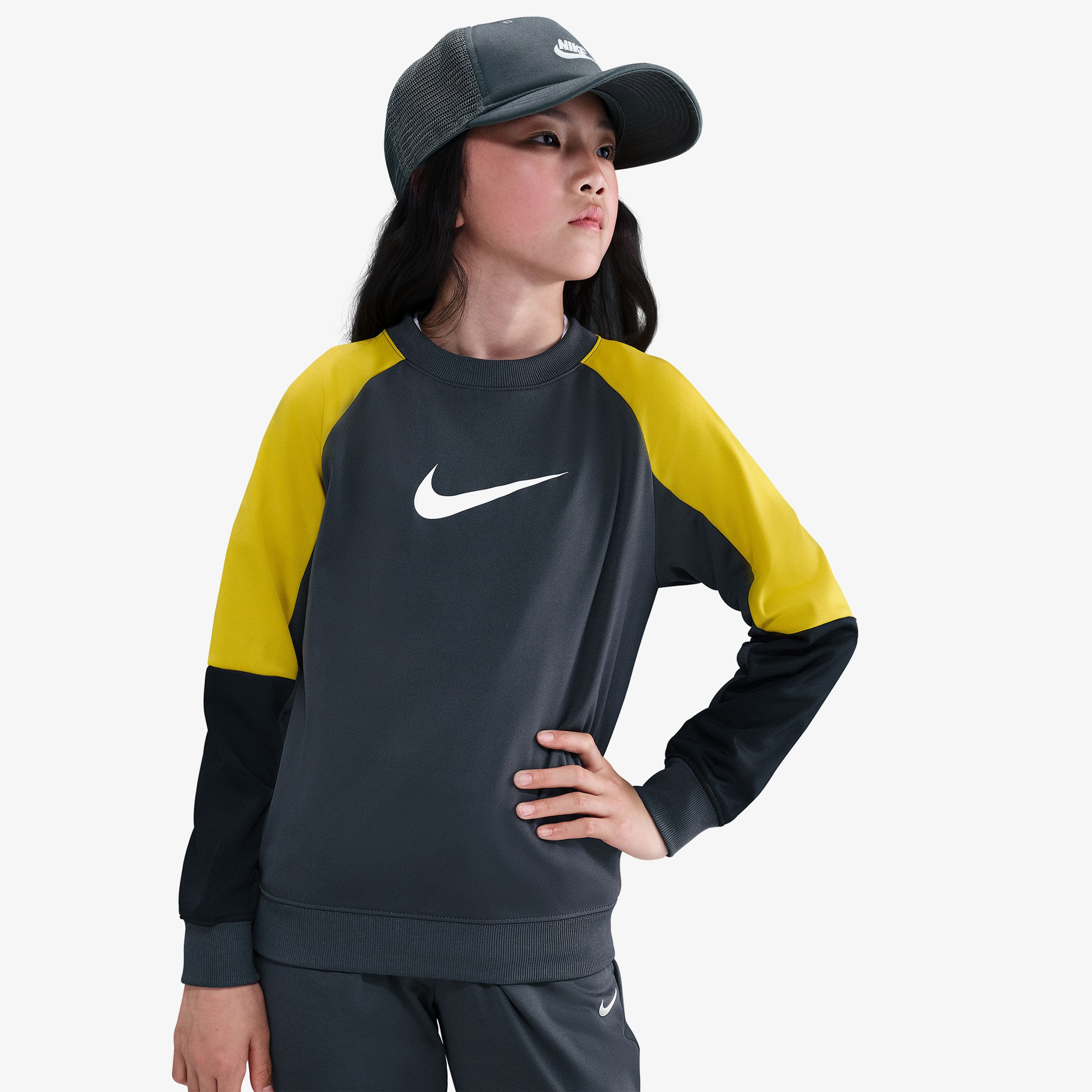 Nike Sportswear Dri Fit Çocuk Gri Eşofman Takımı