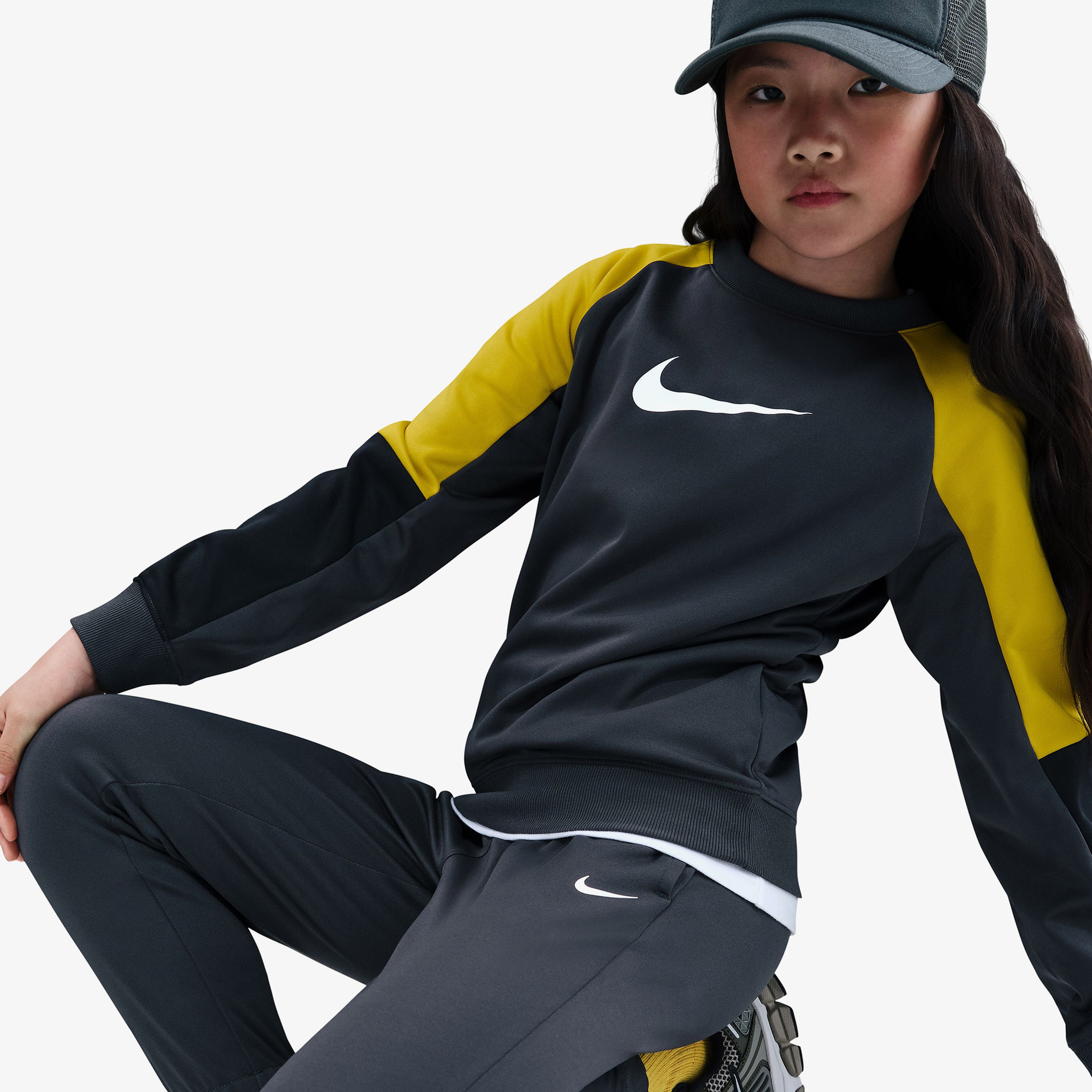 Nike Sportswear Dri Fit Çocuk Gri Eşofman Takımı