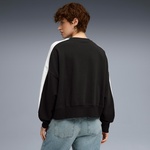 Puma T7 Over-Oversized Crew Kadın Siyah Sweatshirt