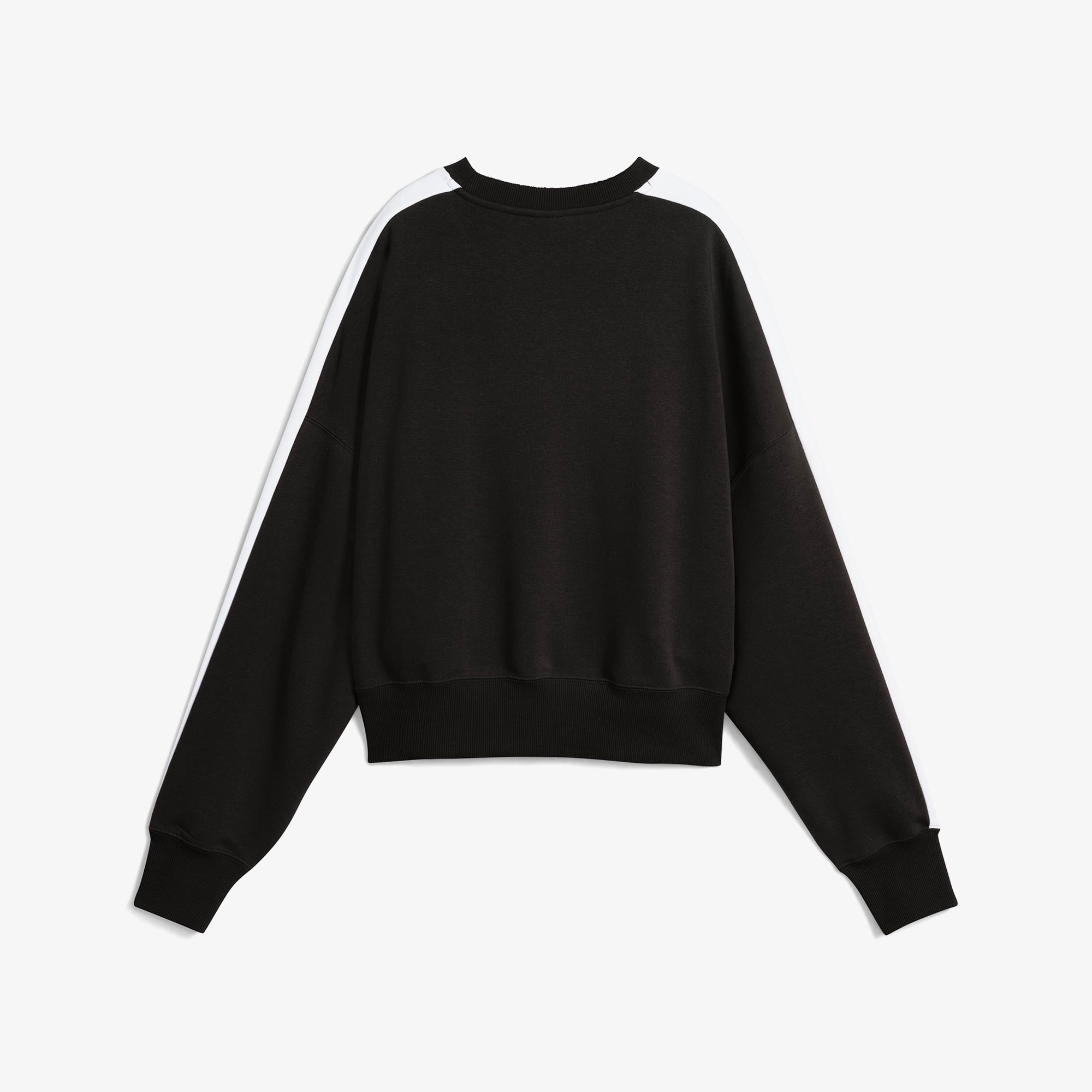 Puma T7 Over-Oversized Crew Kadın Siyah Sweatshirt