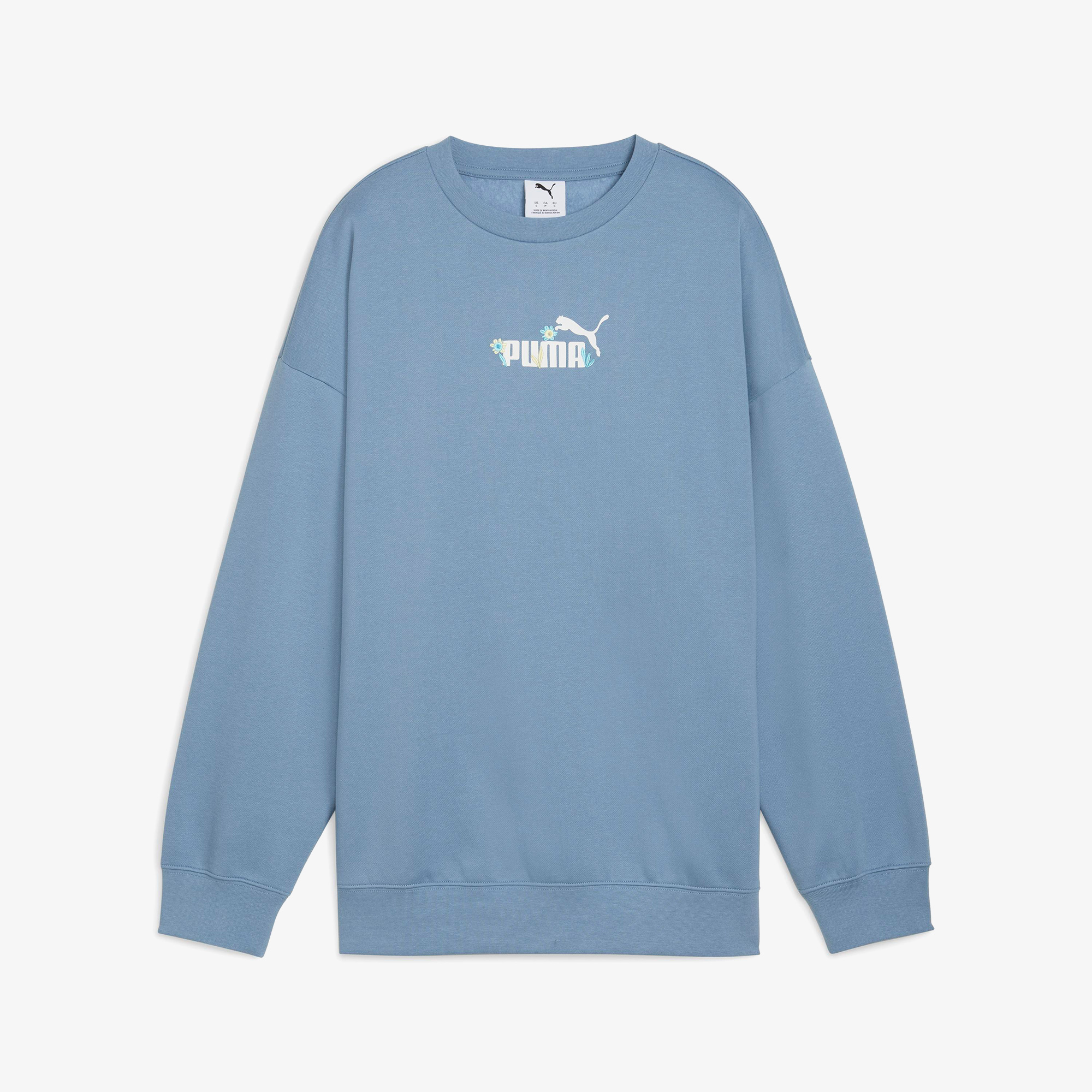 Puma Essential NATURE 2.0 Crew Kadın Mavi Sweatshirt