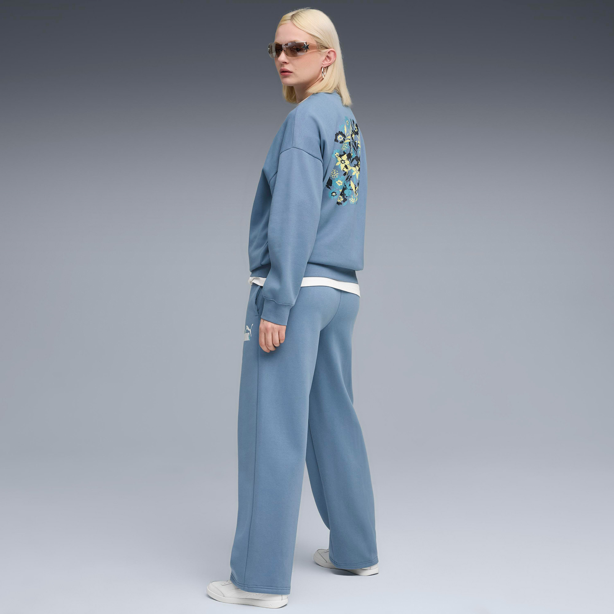 Puma Essential NATURE 2.0 Crew Kadın Mavi Sweatshirt