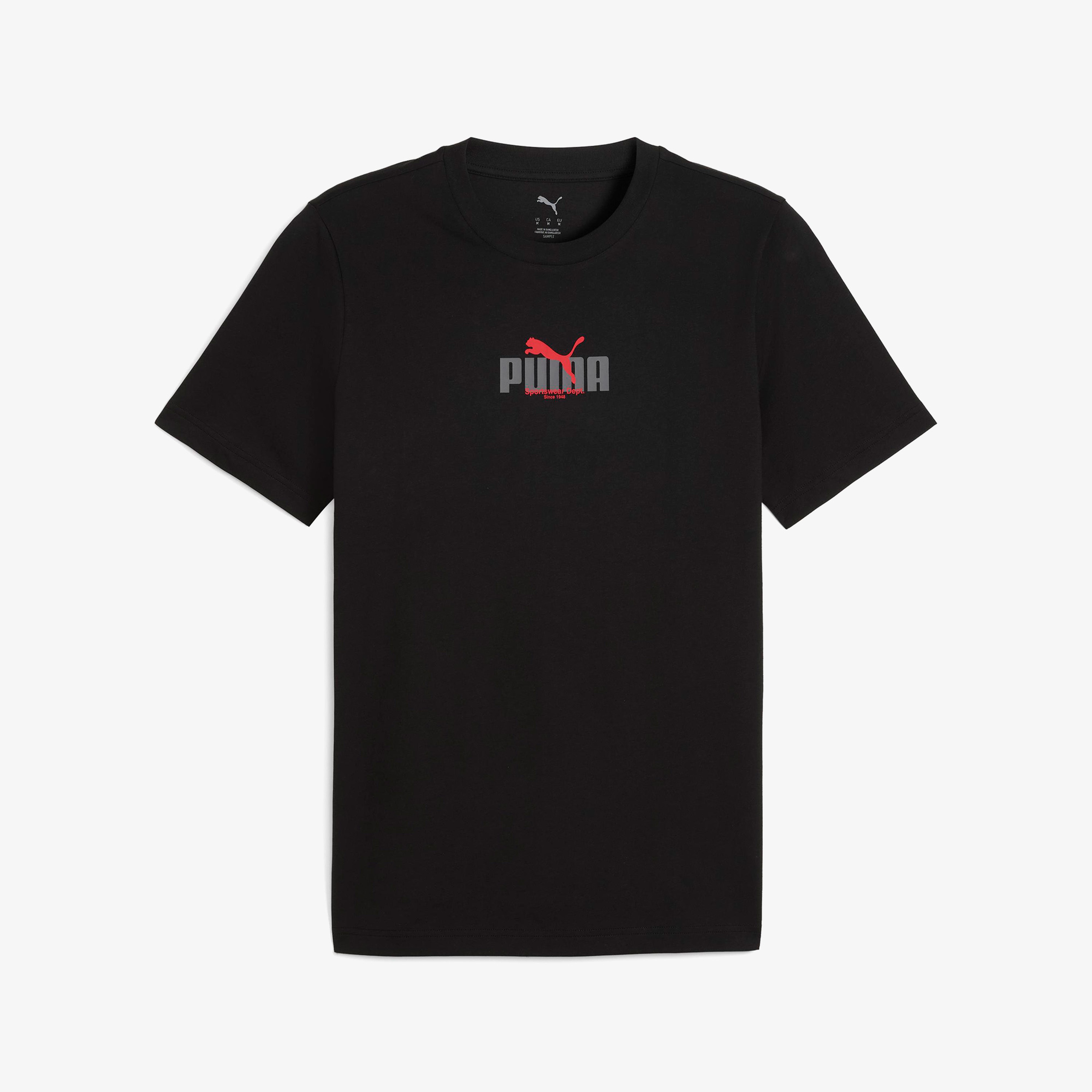 Puma Graphic  Erkek Siyah T-Shirt
