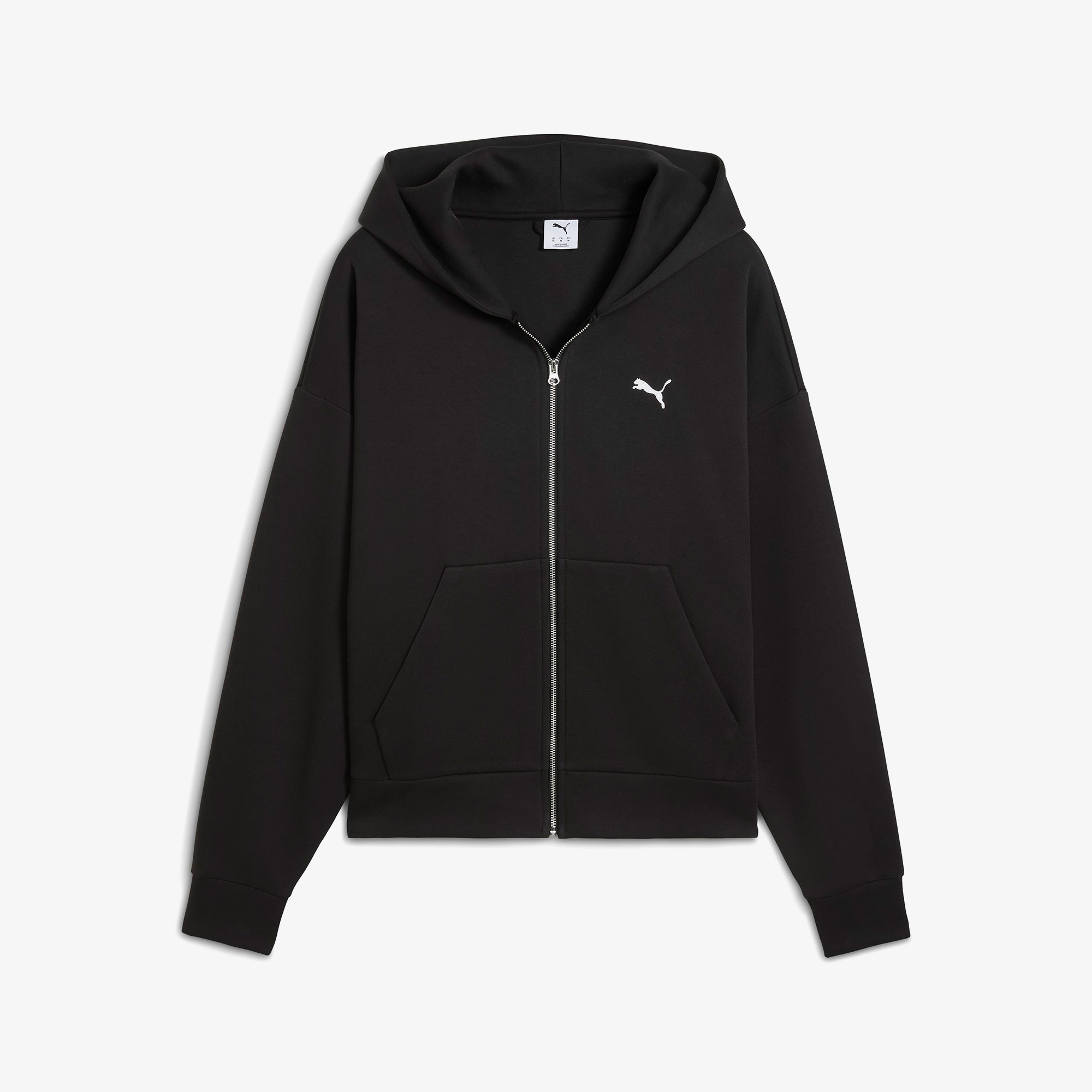 Puma Wardrobe Essential Full-Zip Erkek Siyah Sweatshirt