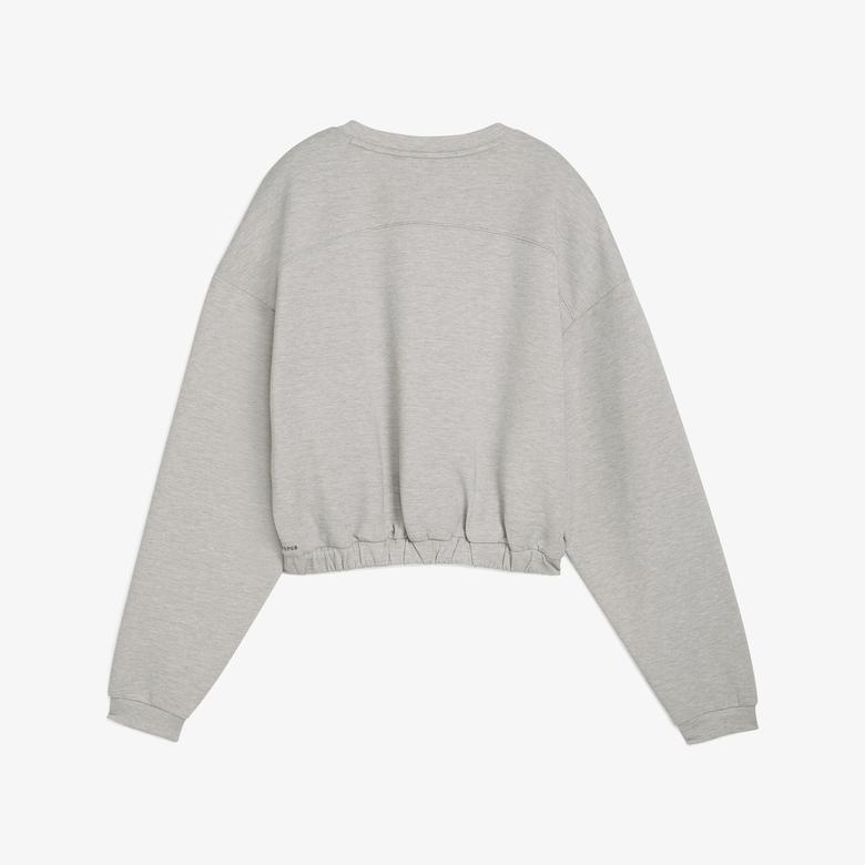 Puma Cloudspun Crew Kadın Gri Sweatshirt