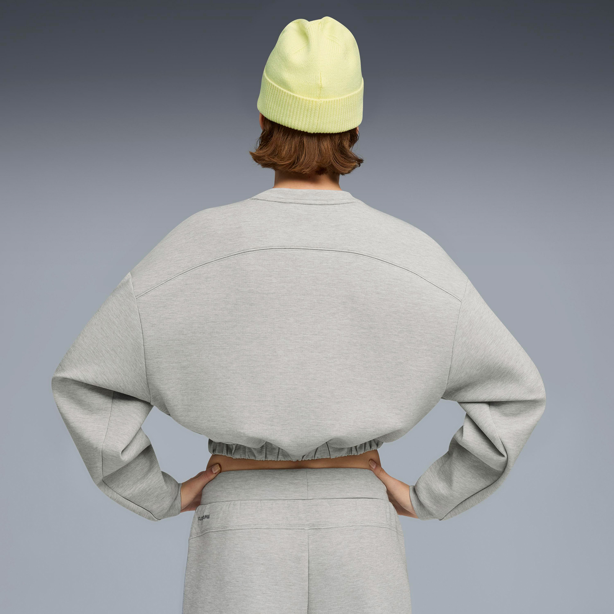 Puma Cloudspun Crew Kadın Gri Sweatshirt