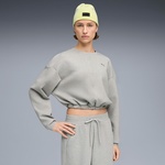 Puma Cloudspun Crew Kadın Gri Sweatshirt