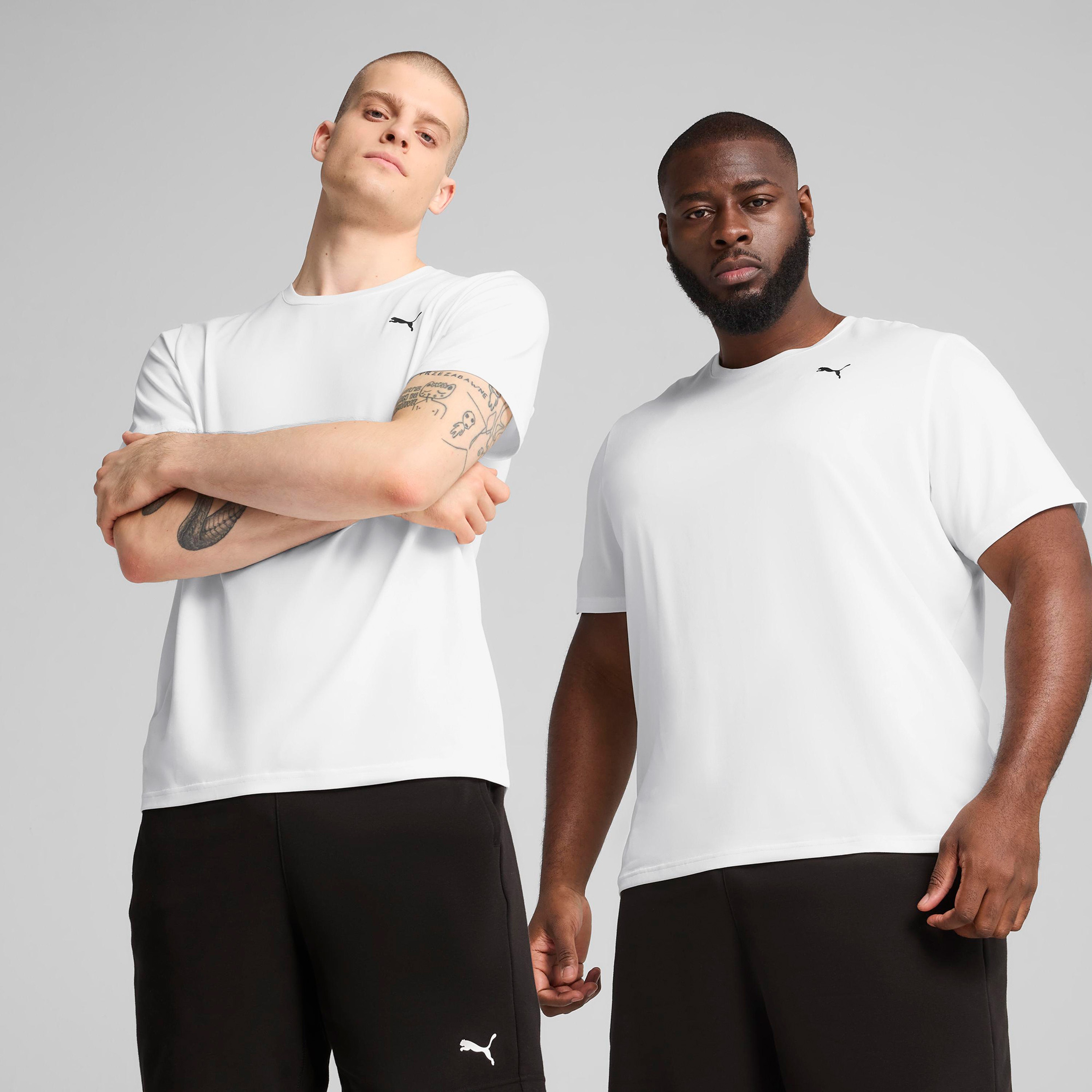 Puma Tad Essentialential Solid Cat Erkek Beyaz T-Shirt