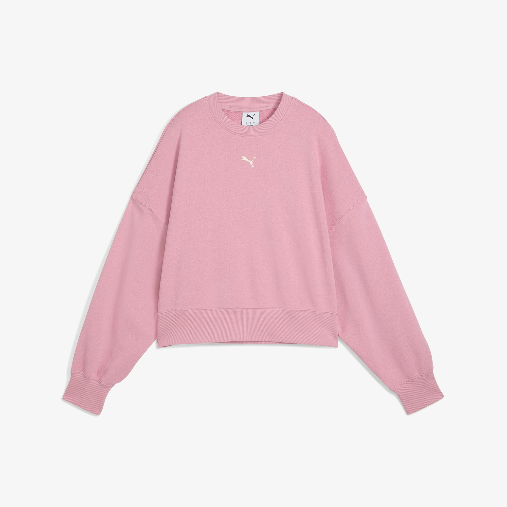 Puma Wardrobe Essential Crew Kadın Pembe Sweatshirt