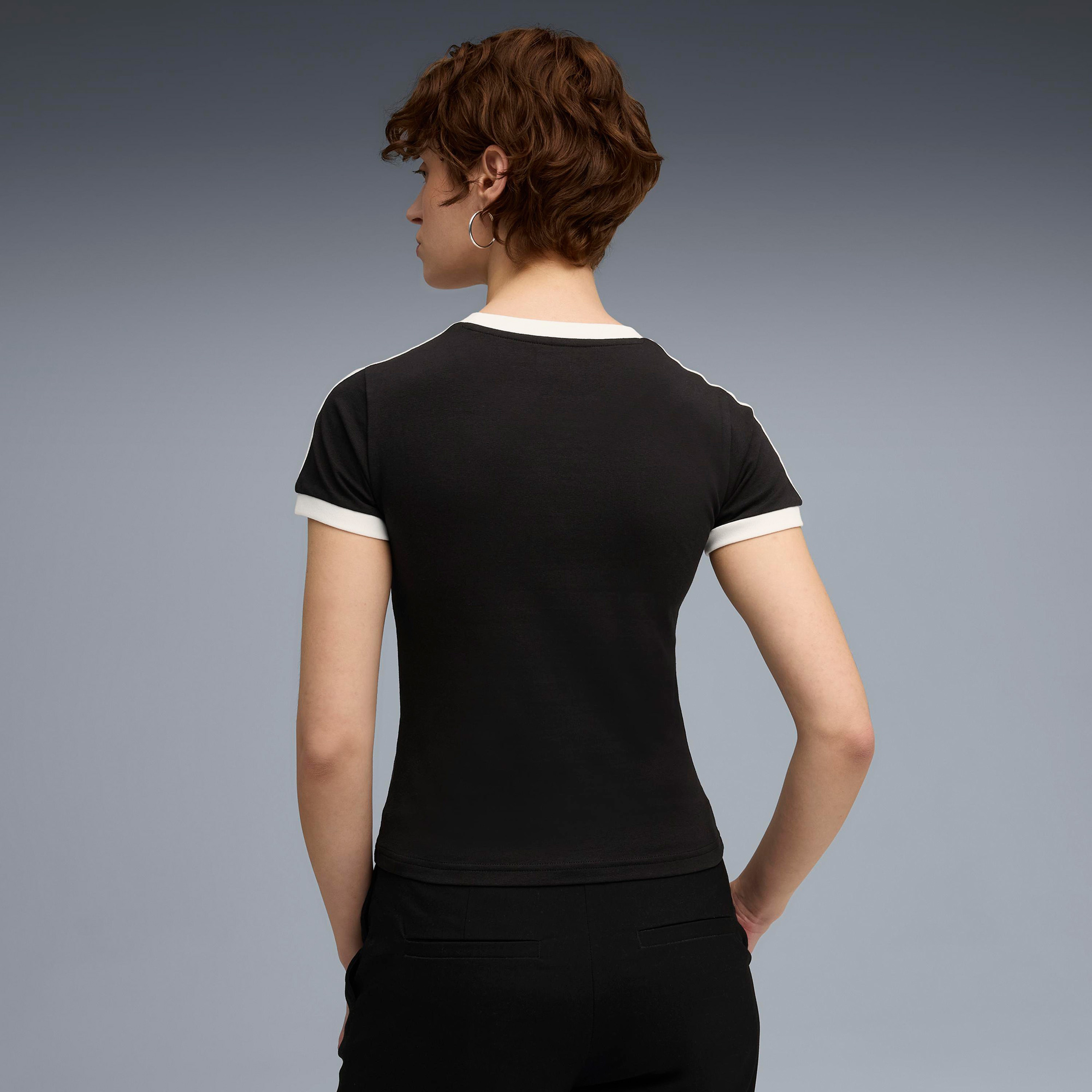 Puma T7 Slim Kadın Siyah T-Shirt