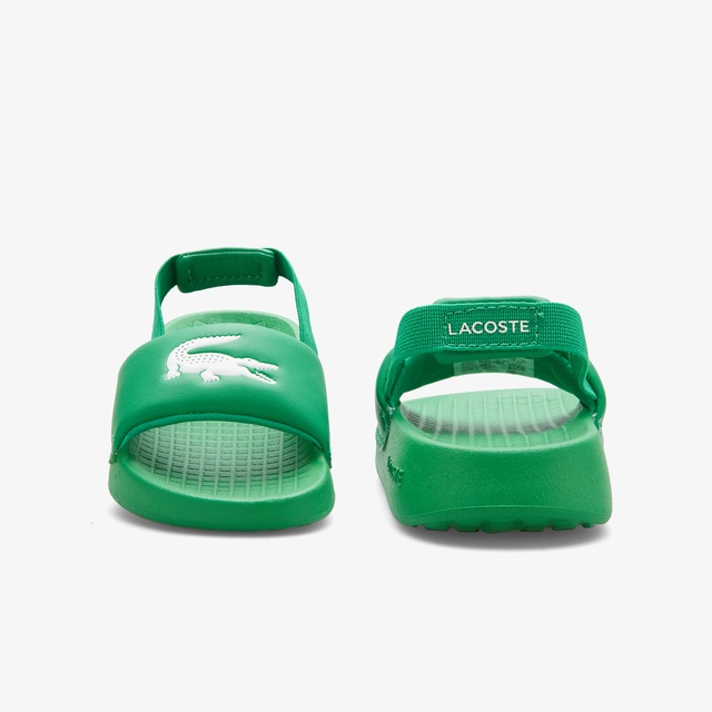 Lacoste Yeşil Lacoste Serve Slide 1.0 Sandalet