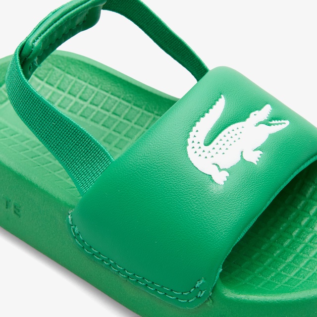 Lacoste Yeşil Lacoste Serve Slide 1.0 Sandalet