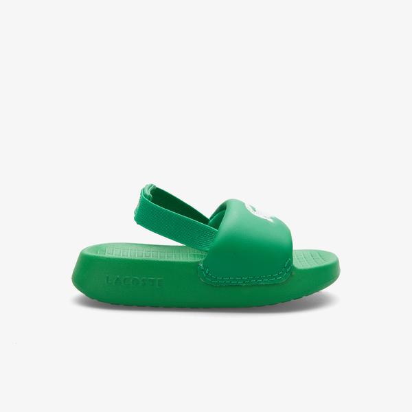 Lacoste Serve Slide 1.0 Çocuk Yeşil Sandalet