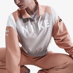 Nike Sportswear Classics Woven Remix Kadın Gri T-Shirt