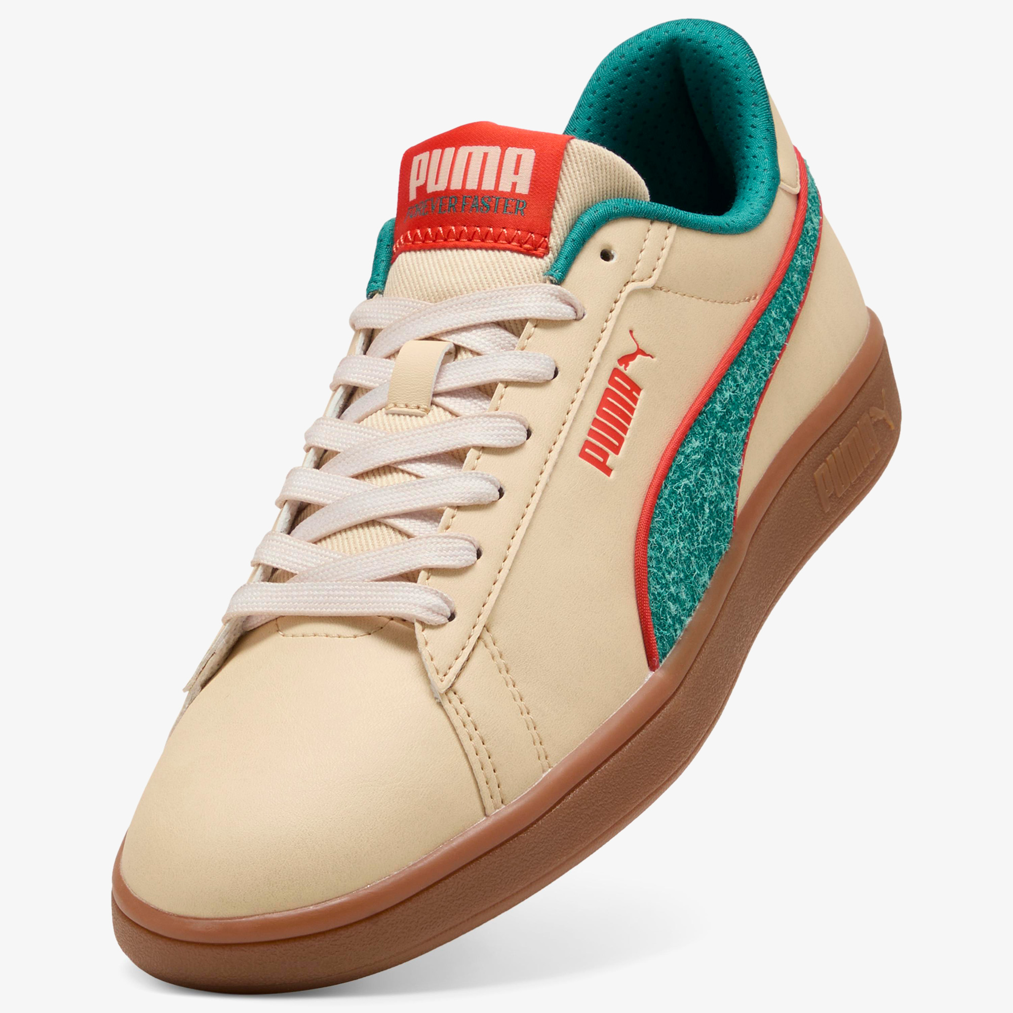 Puma  Smash 3.0 Retro Run Erkek Bej Spor Ayakkabı