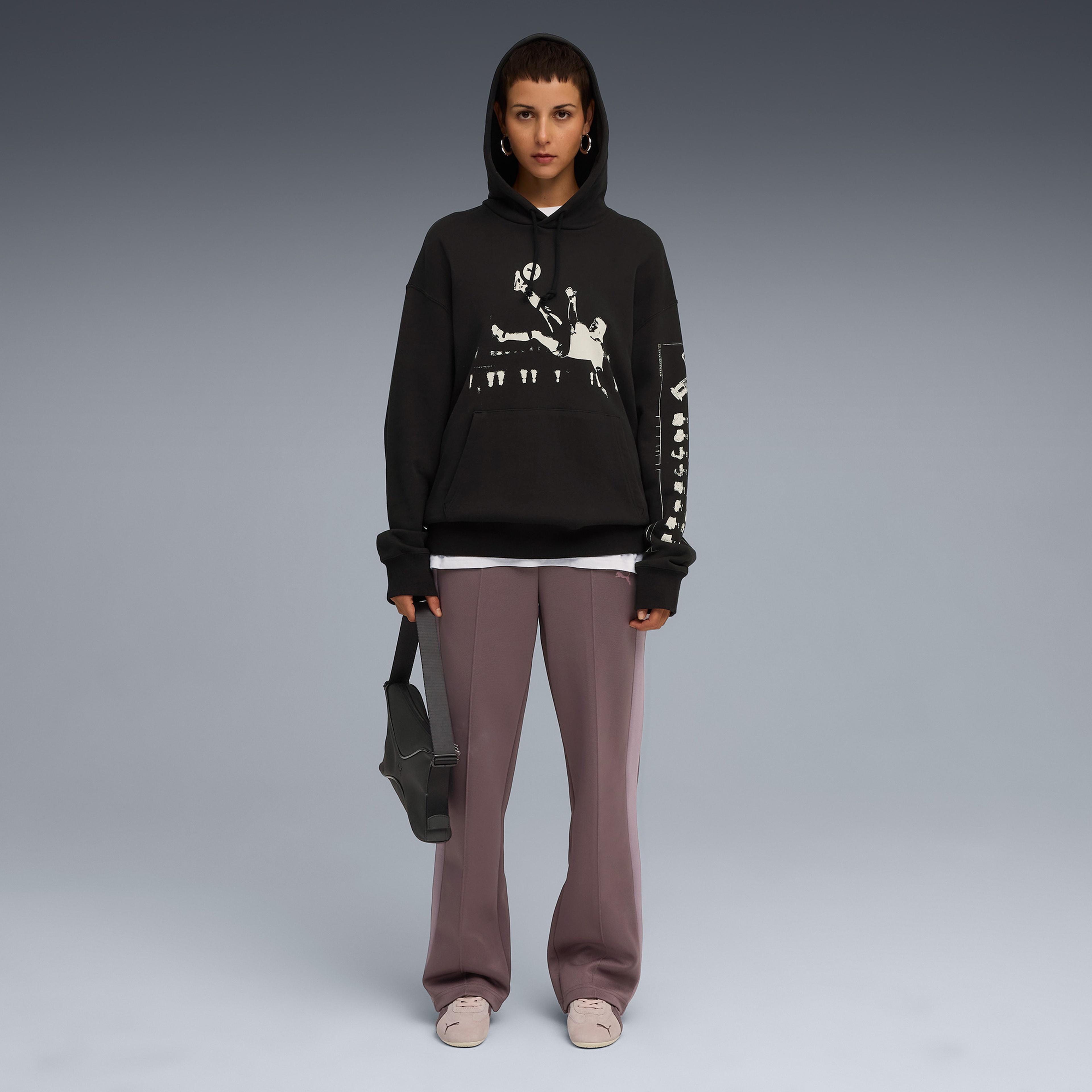 Puma T7 Always On Straight  Kadın Bordo Eşofman Altı