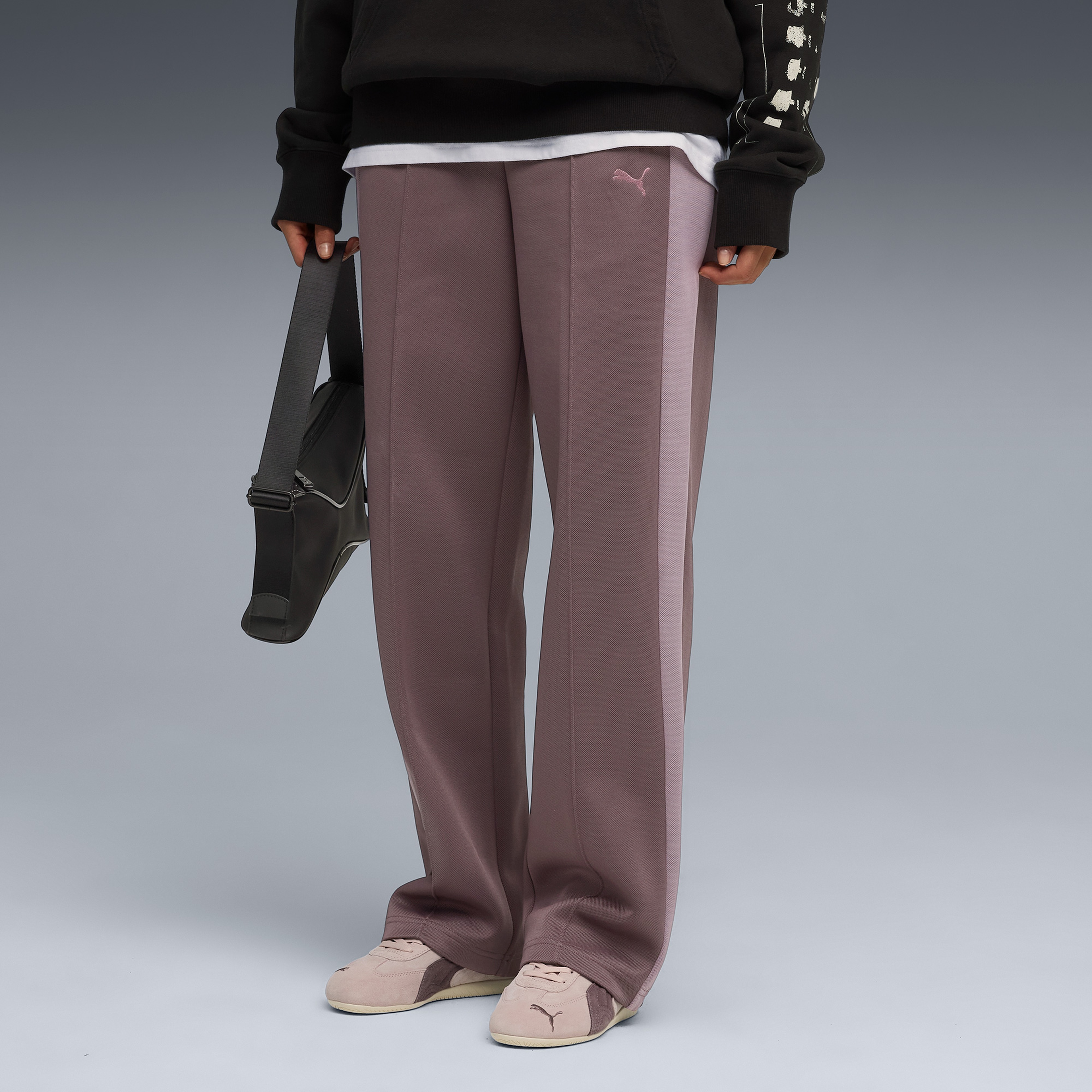 Puma T7 Always On Straight  Kadın Bordo Eşofman Altı