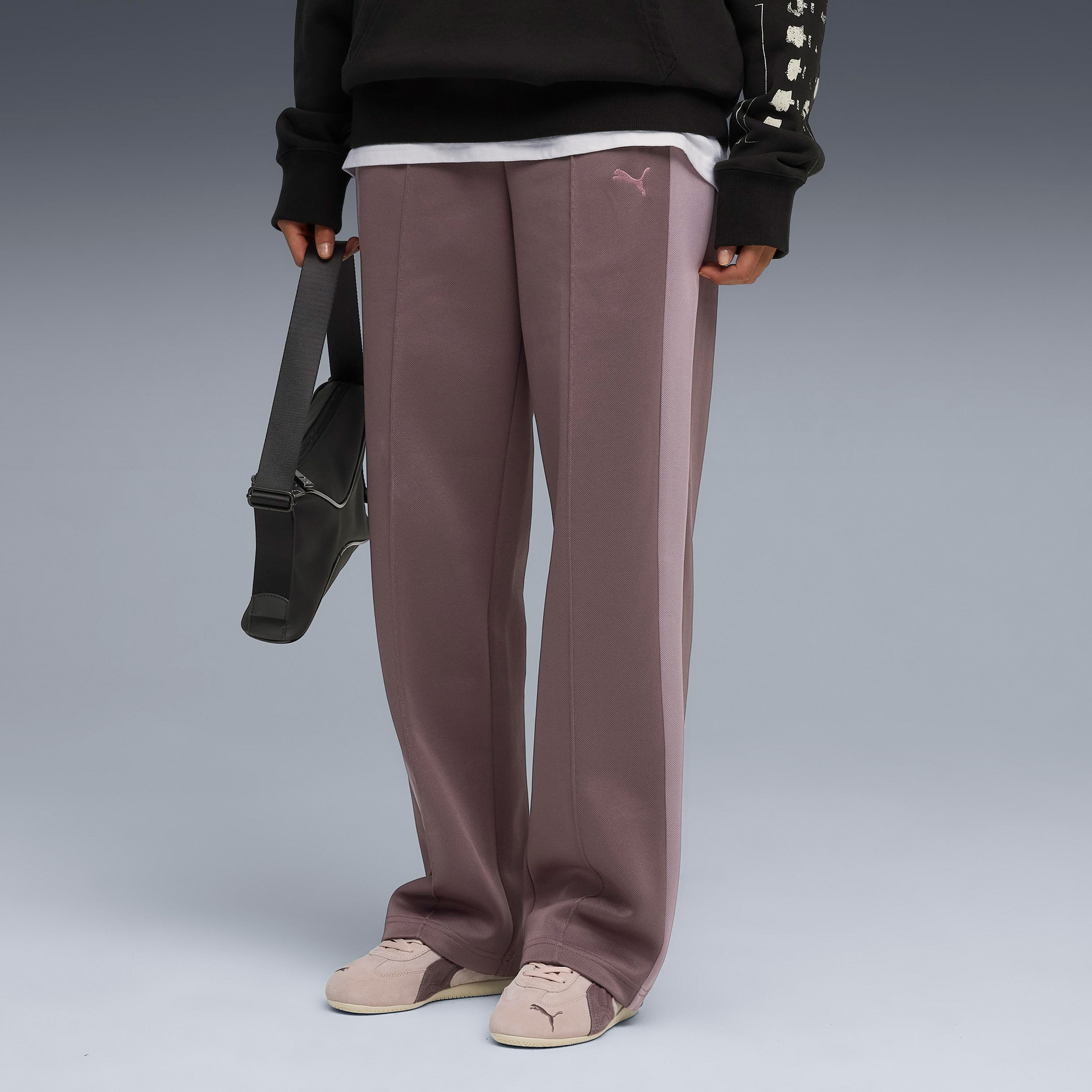 Puma T7 Always On Straight  Kadın Bordo Eşofman Altı