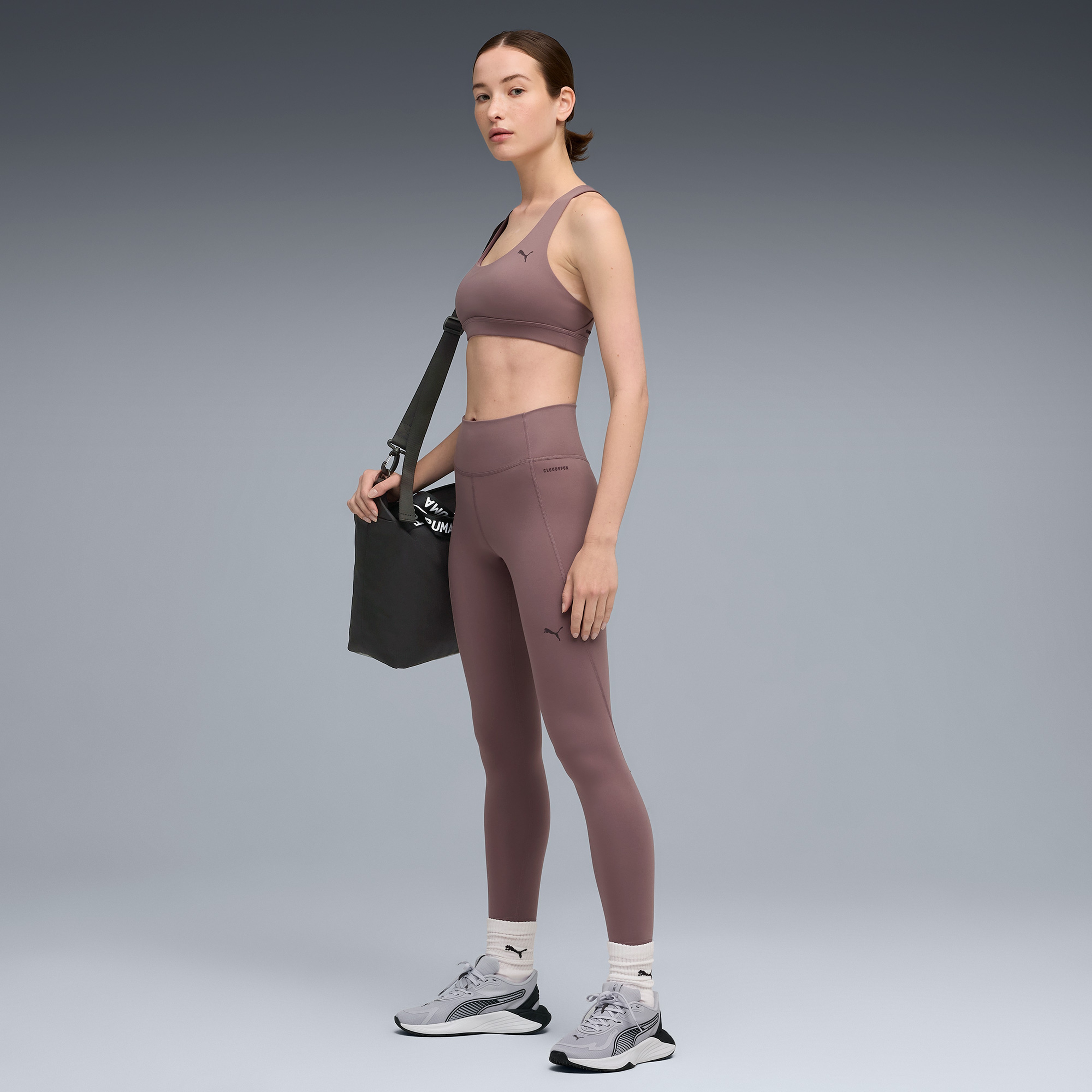 Puma Cloudspun Bra - Mıd Kadın Bordo Bra