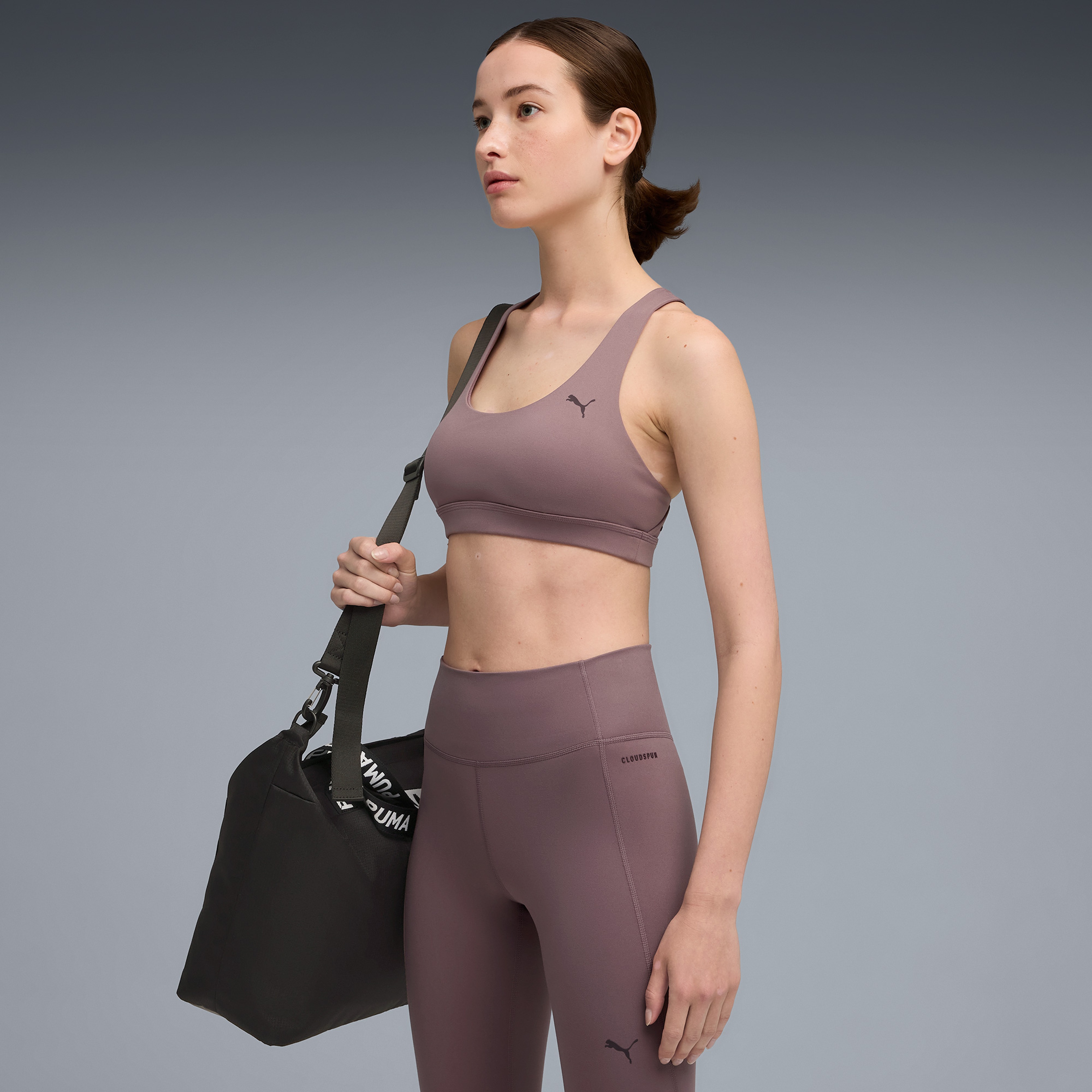 Puma Cloudspun Bra - Mıd Kadın Bordo Bra