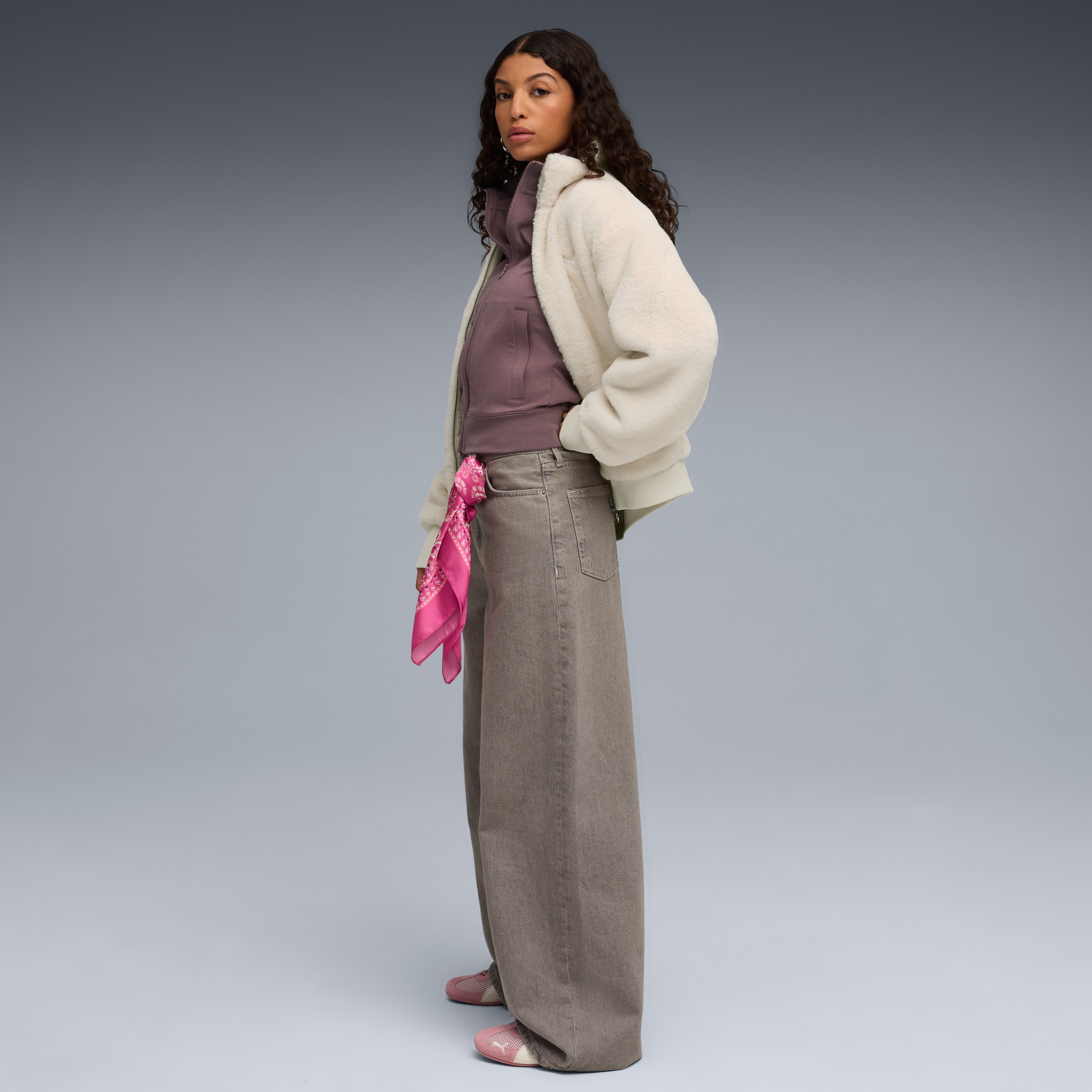 Puma Soft Fleece Kadın Siyah Ceket