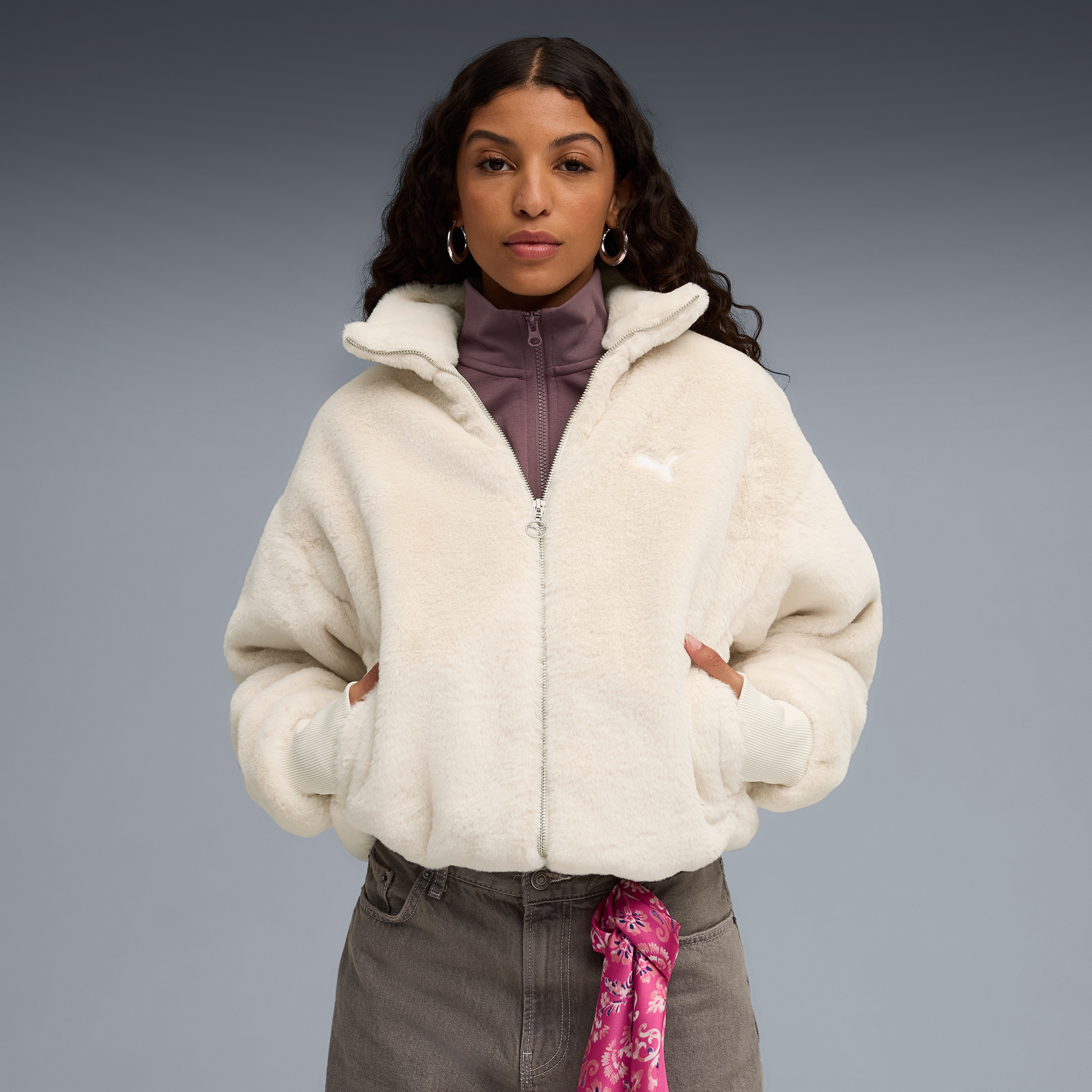 Puma Soft Fleece  Kadın Siyah Ceket