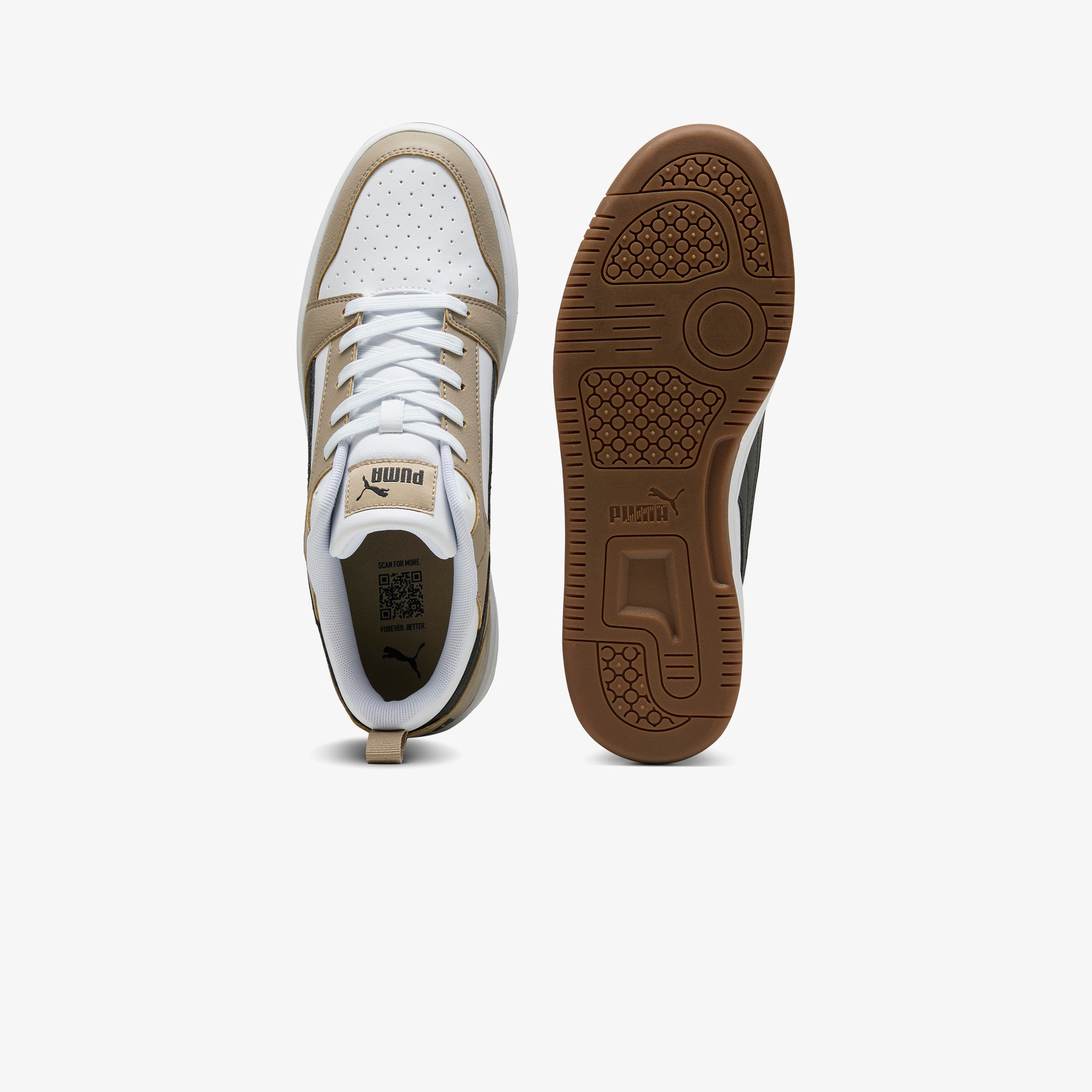 Puma Rebound V6 Low Erkek Bej Spor Ayakkabı