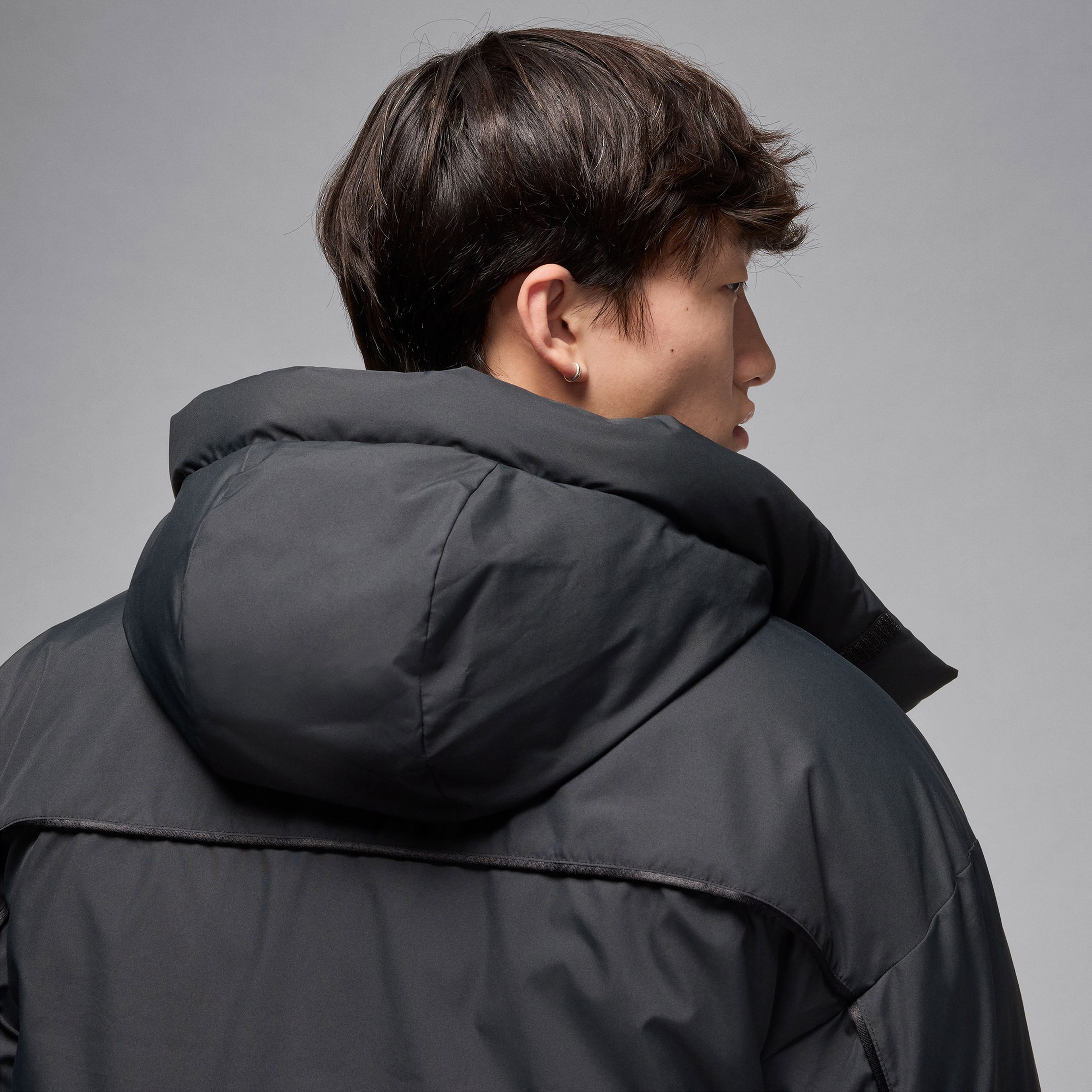 Jordan Flight Down Erkek Siyah Ceket