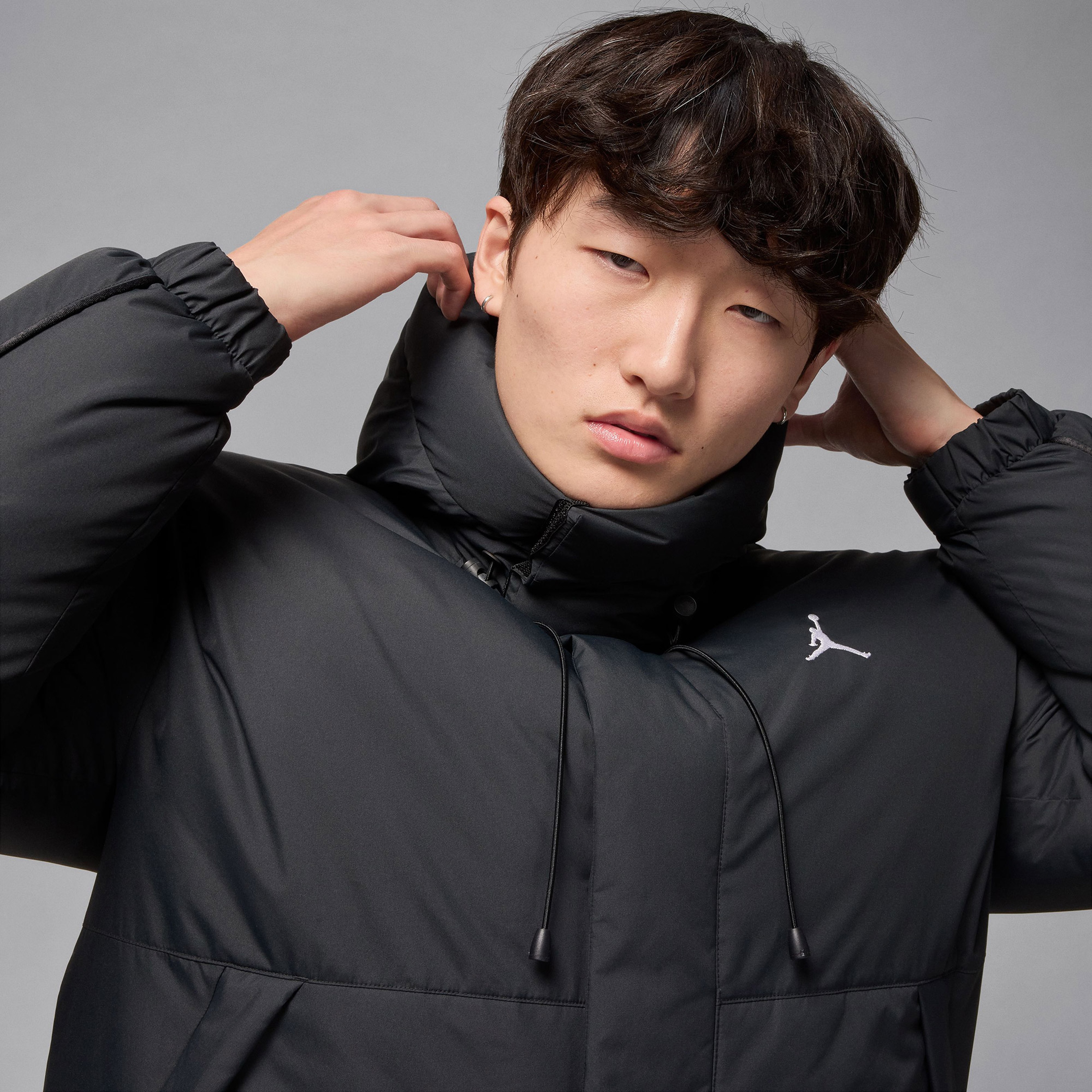 Jordan Flight Down Erkek Siyah Ceket