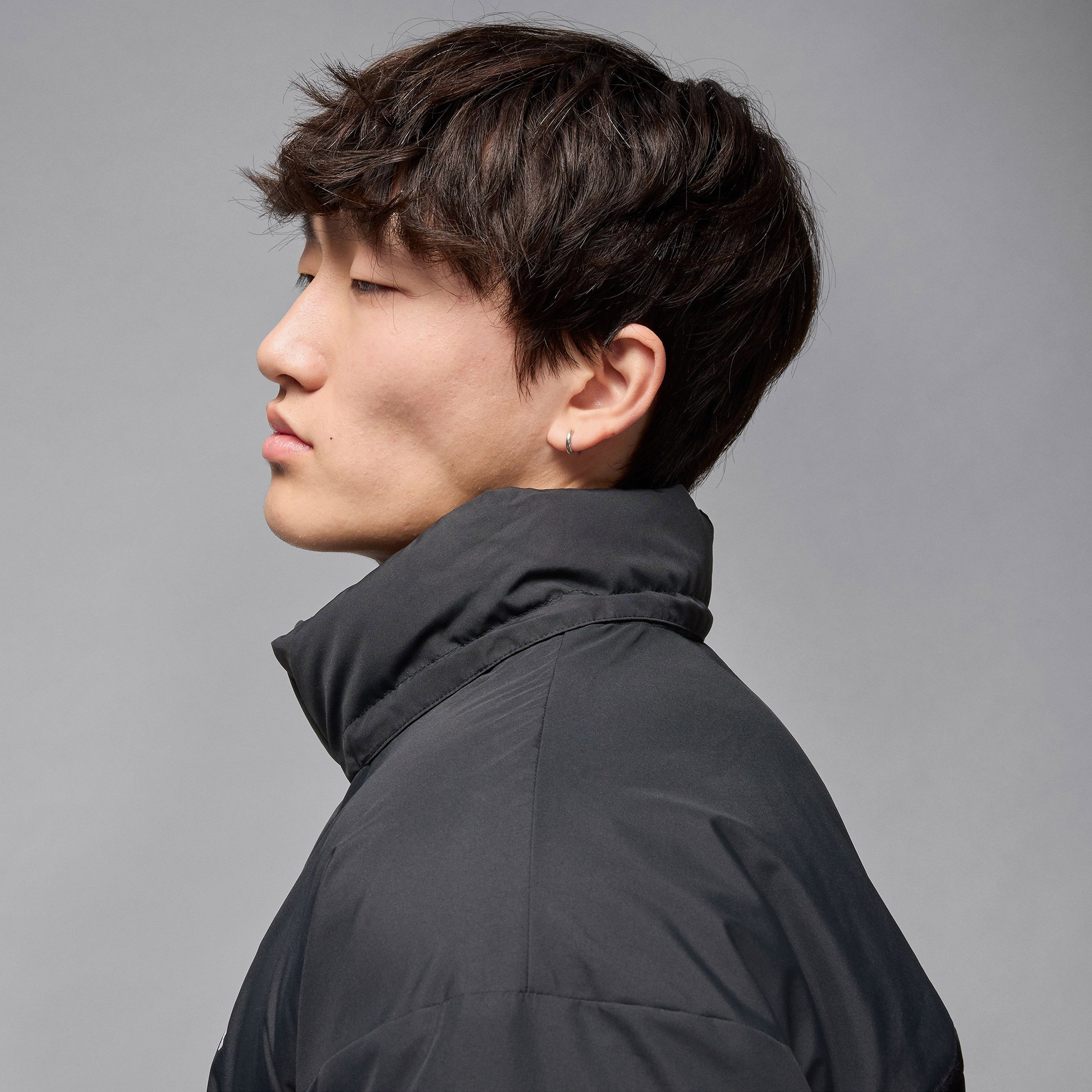 Jordan Flight Down Erkek Siyah Ceket